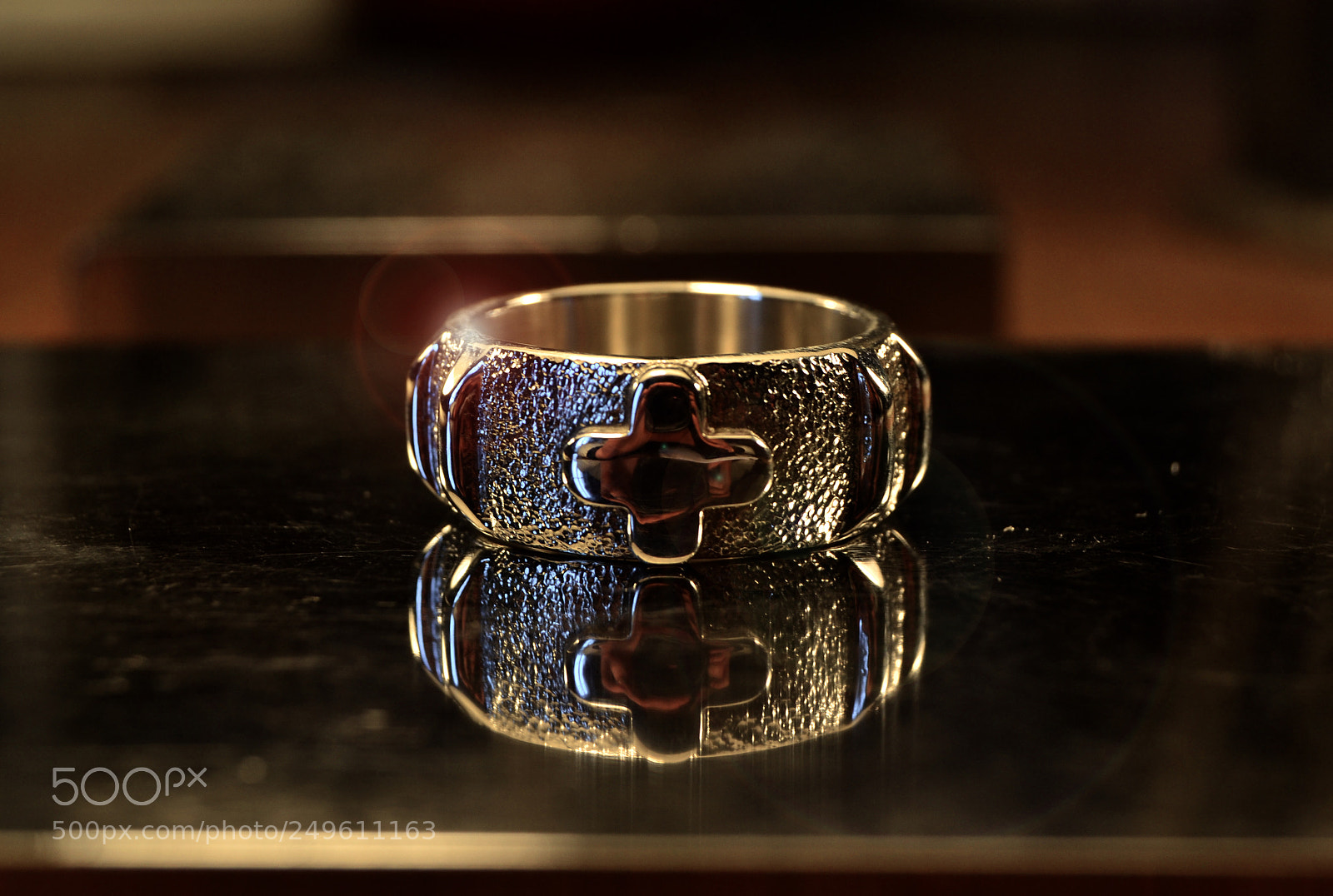 Nikon D3100 sample photo. Silver massive ring reedition photography