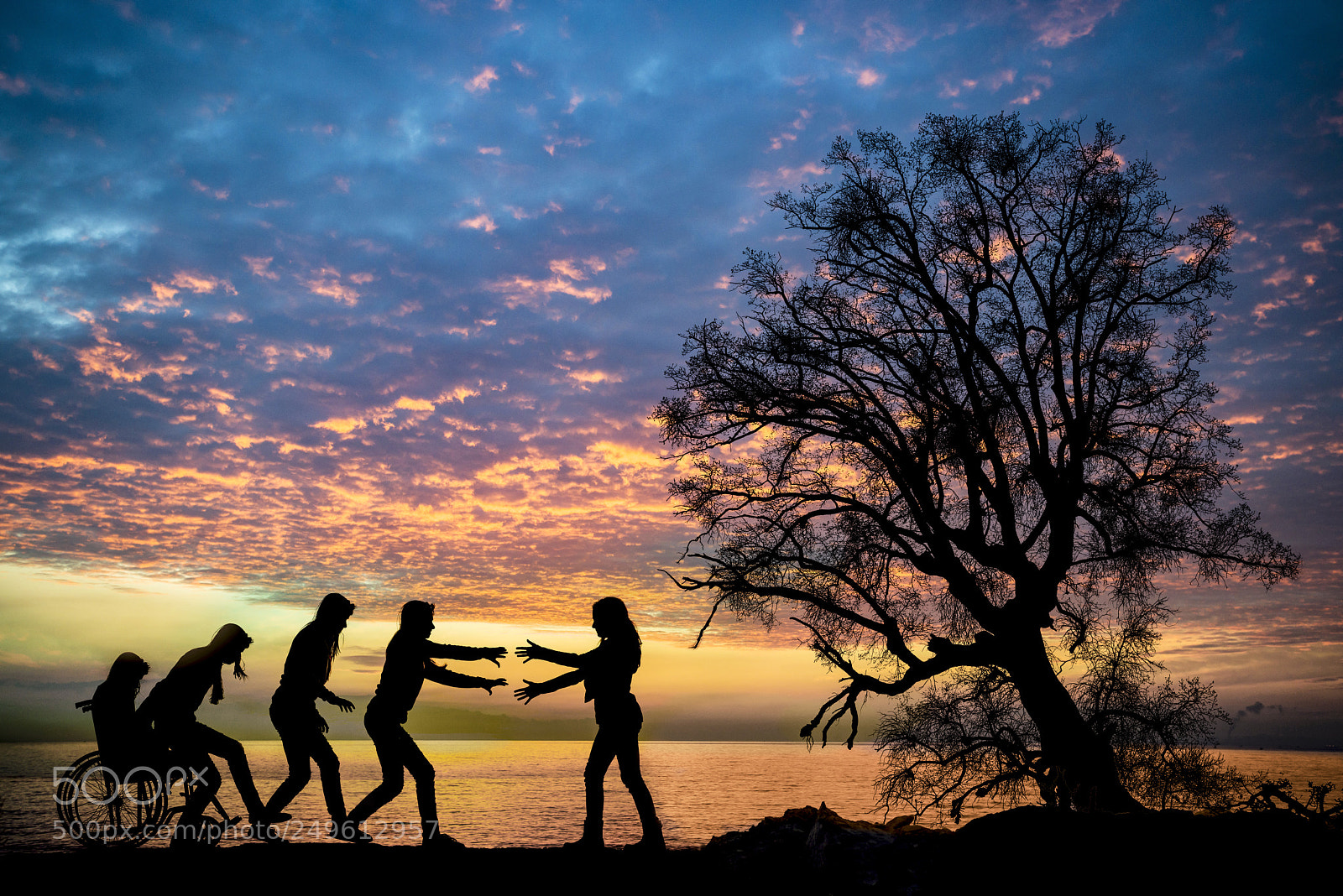 Nikon D800E sample photo. Silhouette of girl on photography