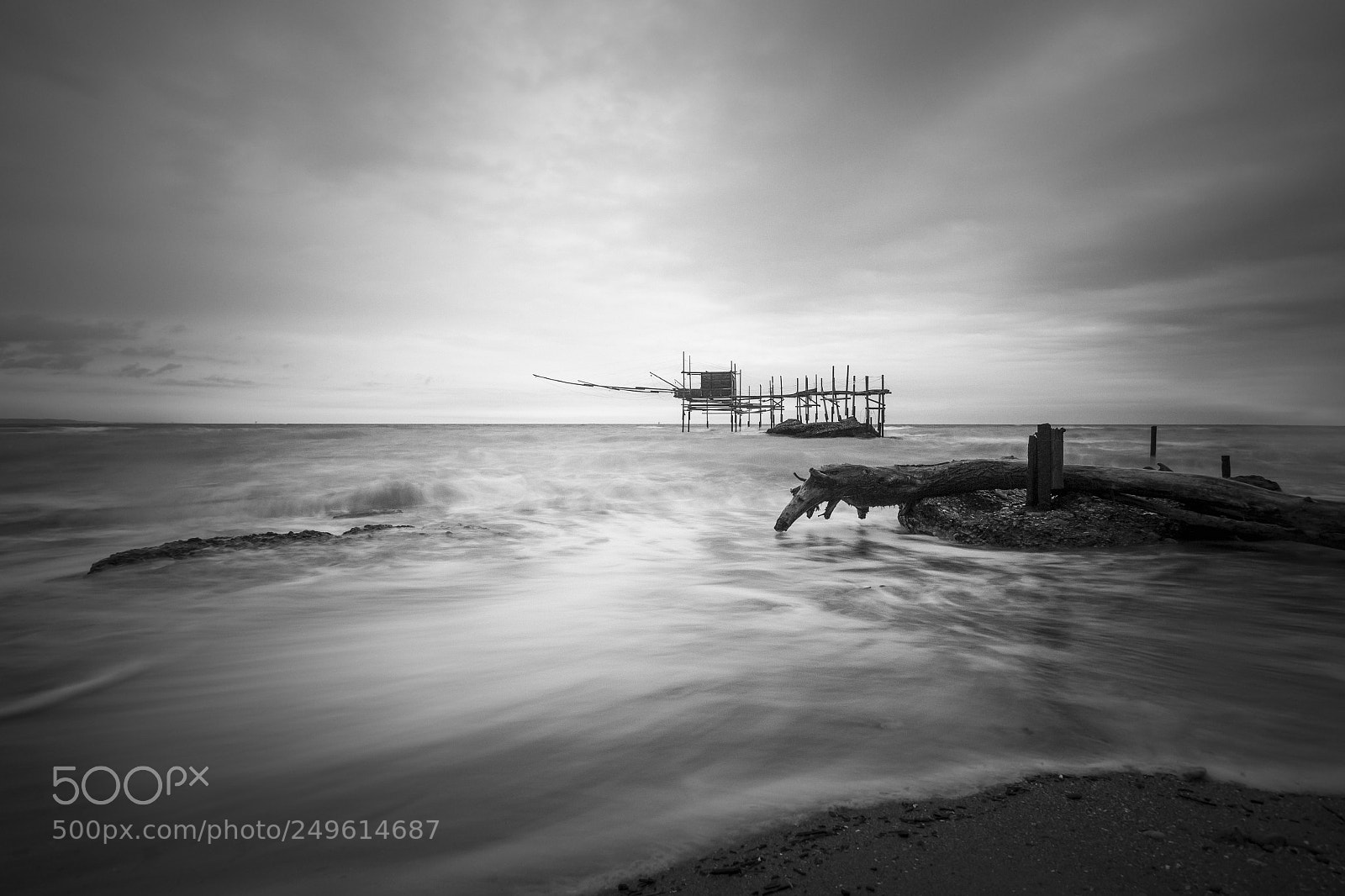 Canon EOS 60D sample photo. Seascape b&w photography