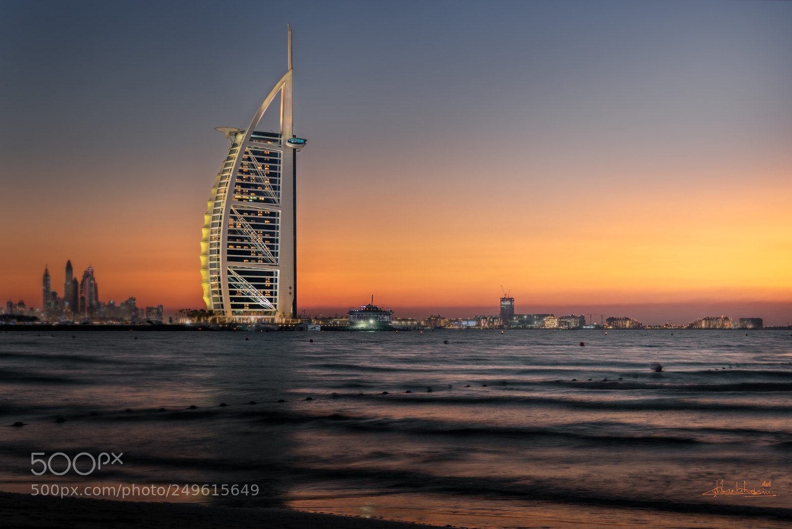 Sony a7R III sample photo. Burj al arab photography