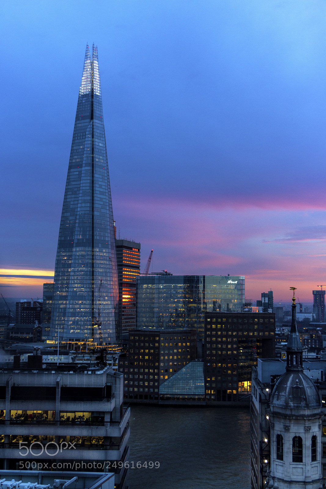 Canon EOS 700D (EOS Rebel T5i / EOS Kiss X7i) sample photo. The shard at sunset photography