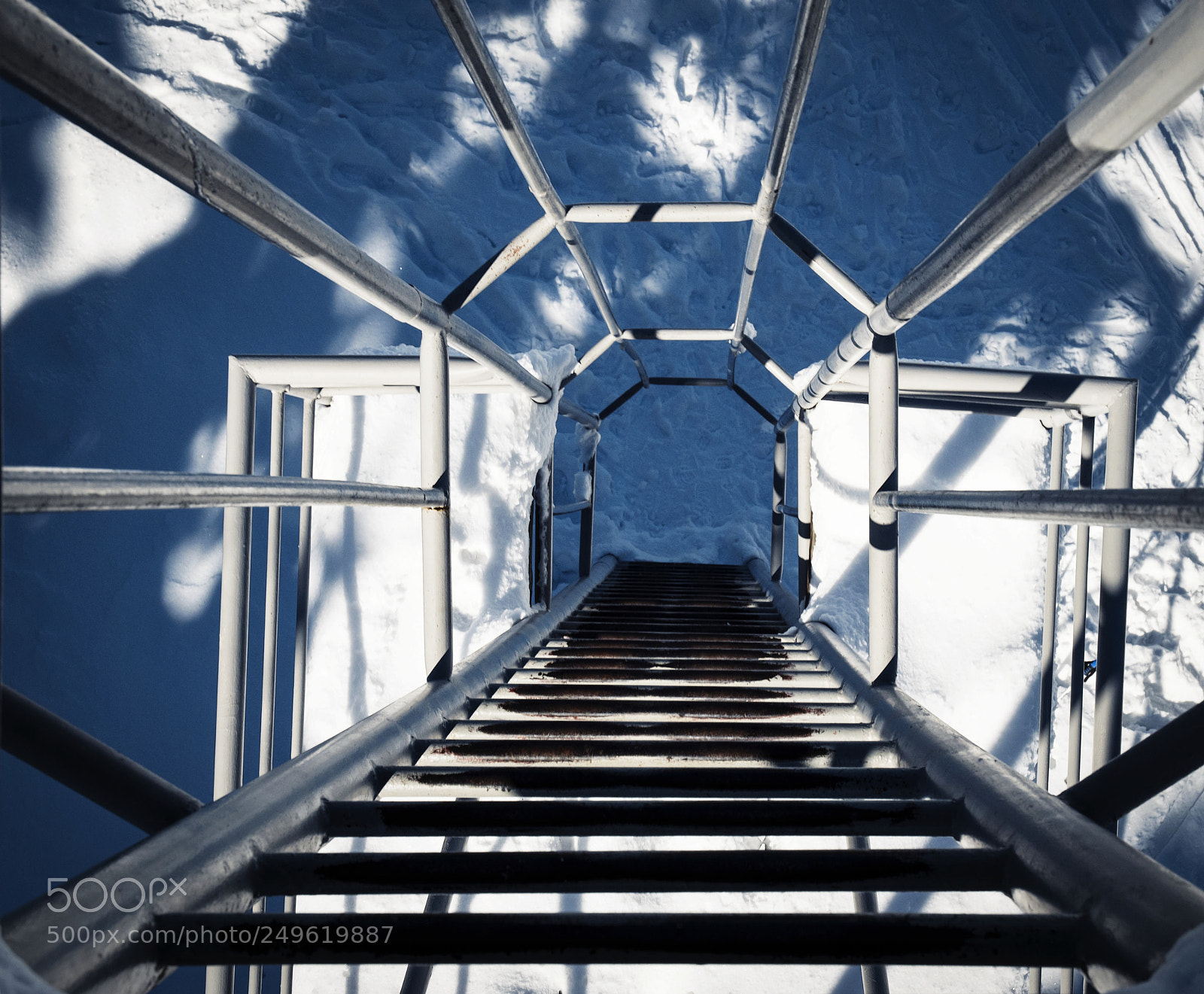 Nikon D5500 sample photo. Iron ladder to the photography