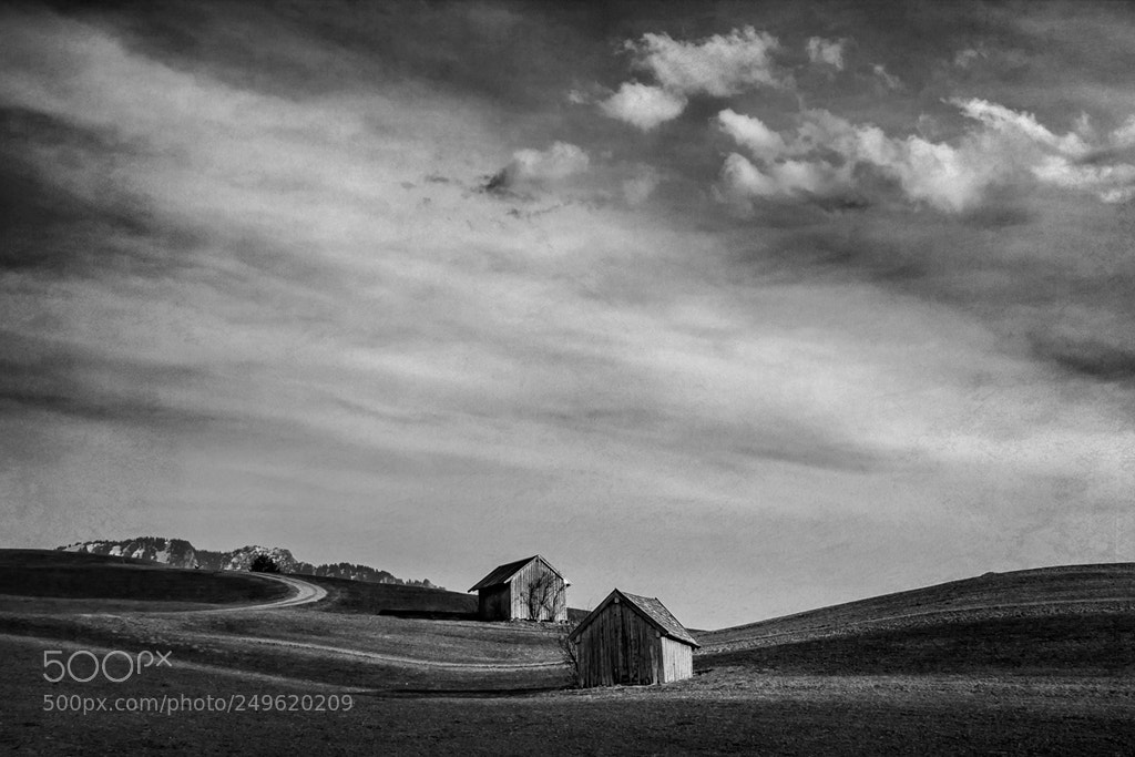 Canon EOS 40D sample photo. Two barns photography