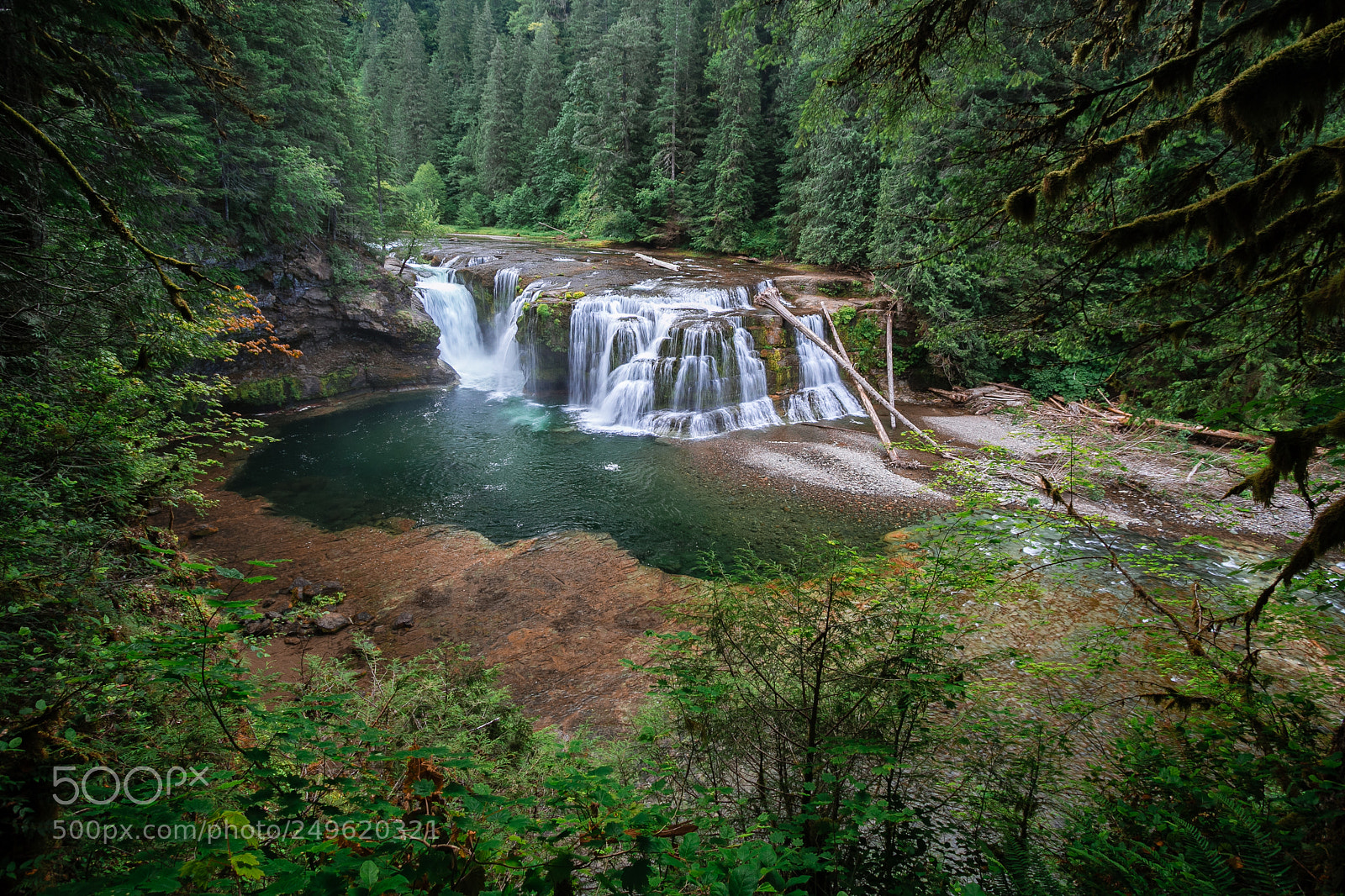 Canon EOS 60D sample photo. Lower lewis river falls photography