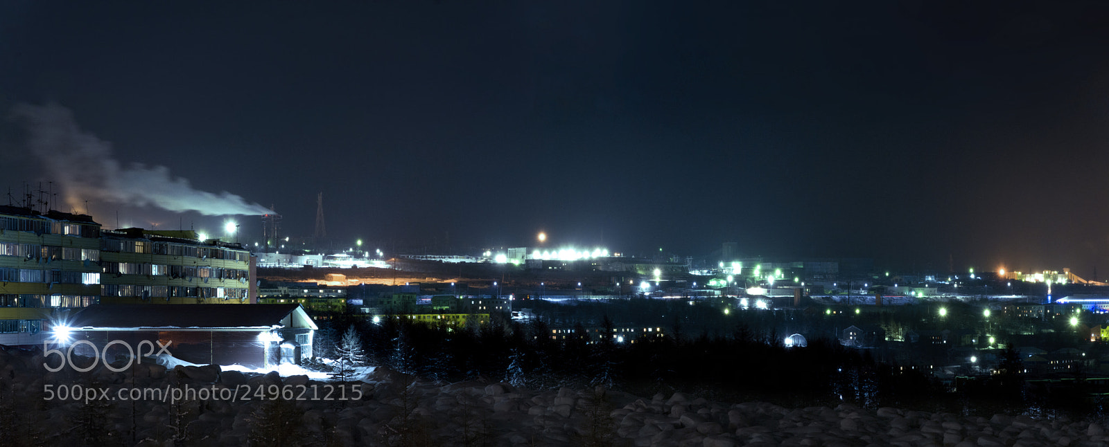 Nikon D5200 sample photo. Ночной нижний посёлок photography