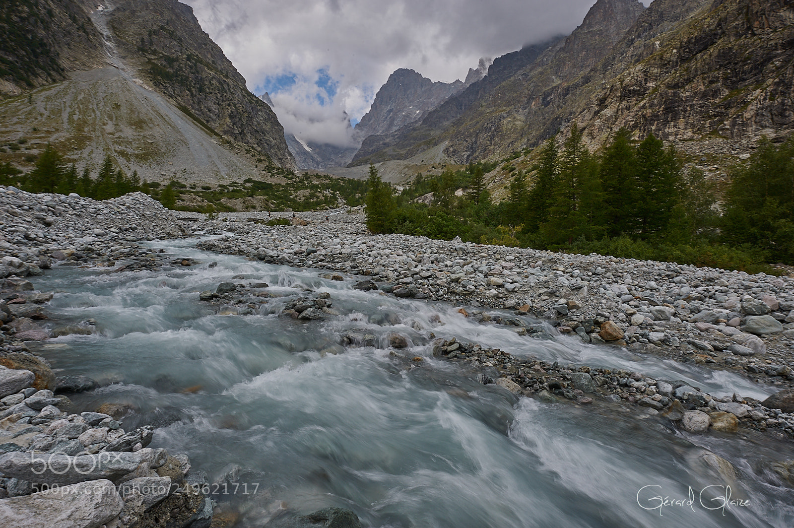 Nikon D3 sample photo. Alpine torrent photography
