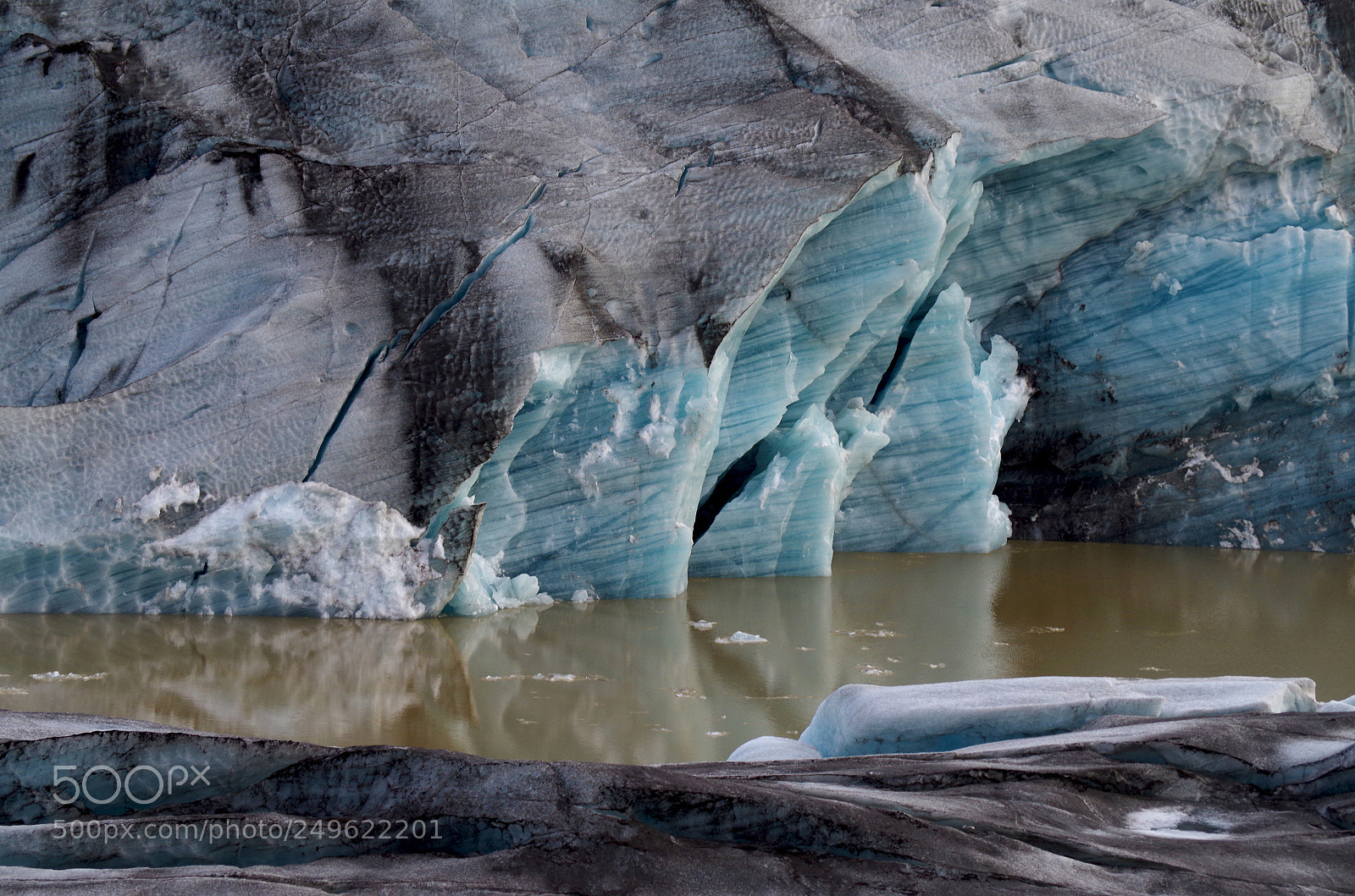 Pentax K-500 sample photo. Glacier front photography