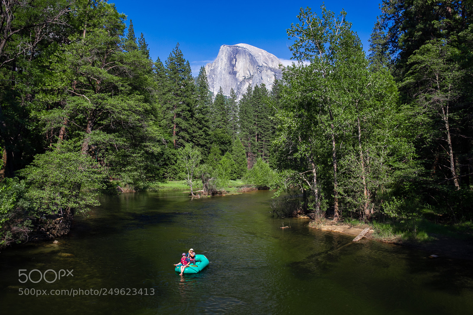 Canon EOS 60D sample photo. Rafting below half dome photography