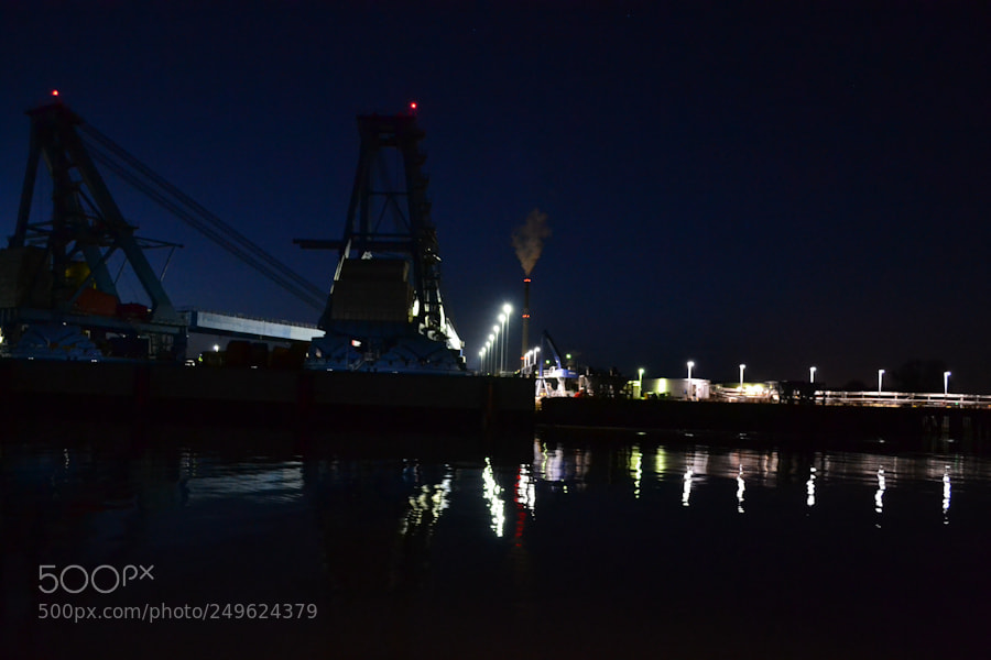 Nikon D3100 sample photo. Notturno industriale photography