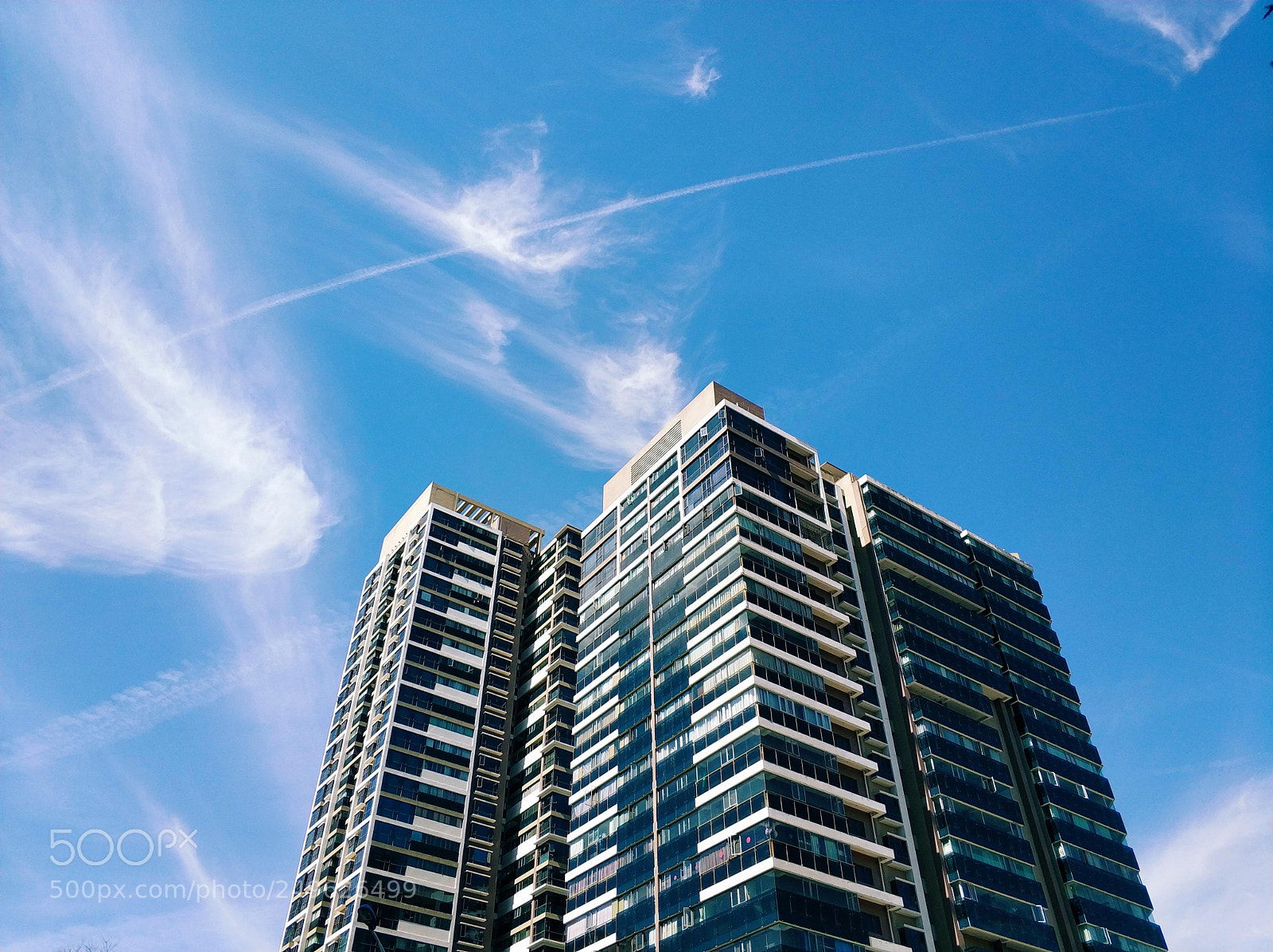Xiaomi MI6 sample photo. 飞机划过的天空 photography
