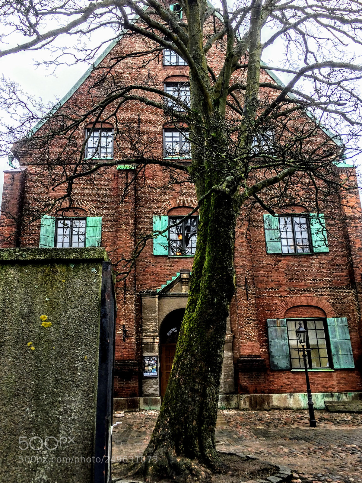 Apple iPhone 5s sample photo. Gable & tree photography