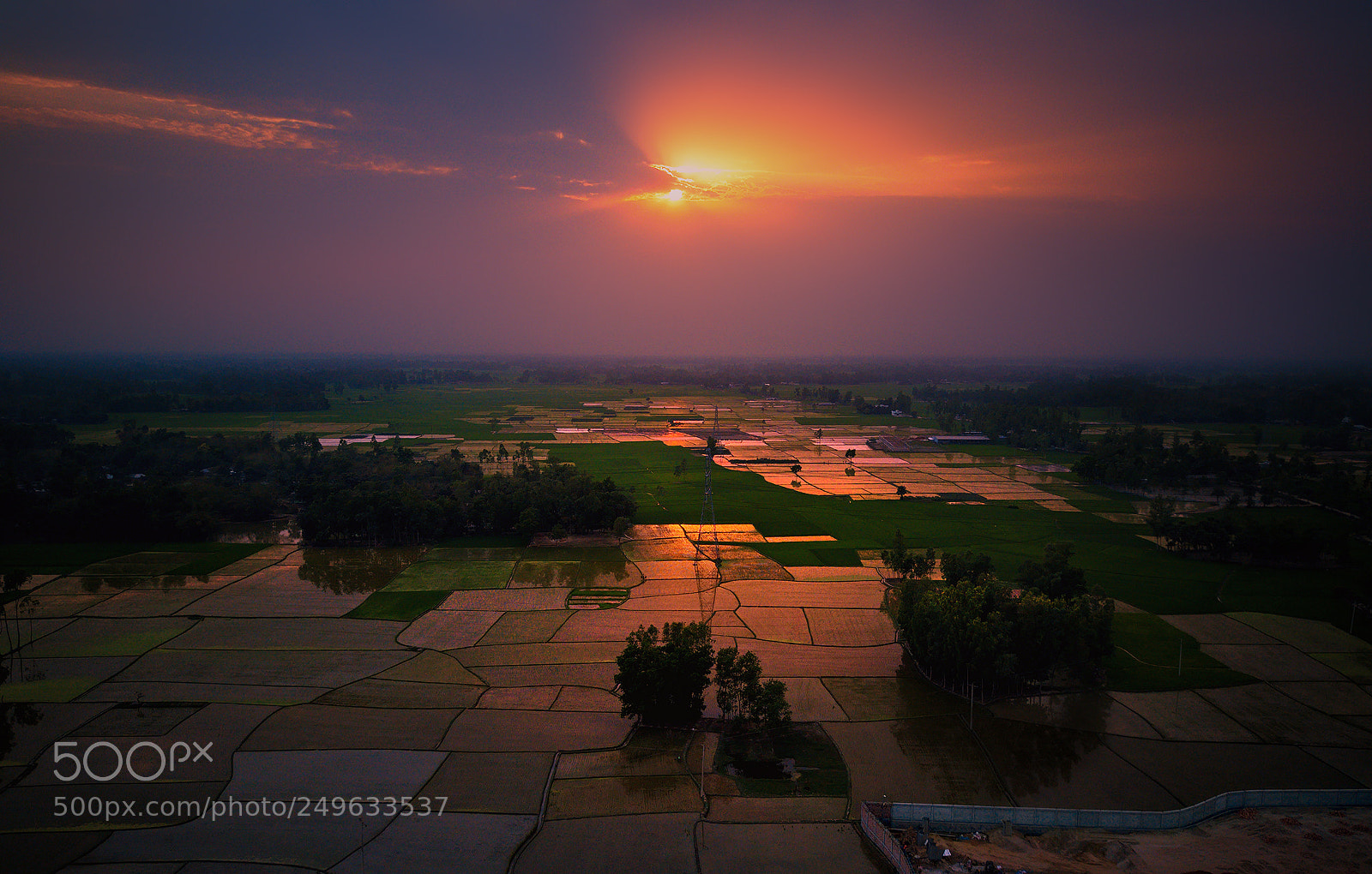 DJI FC220 sample photo. Melancholy sunset photography