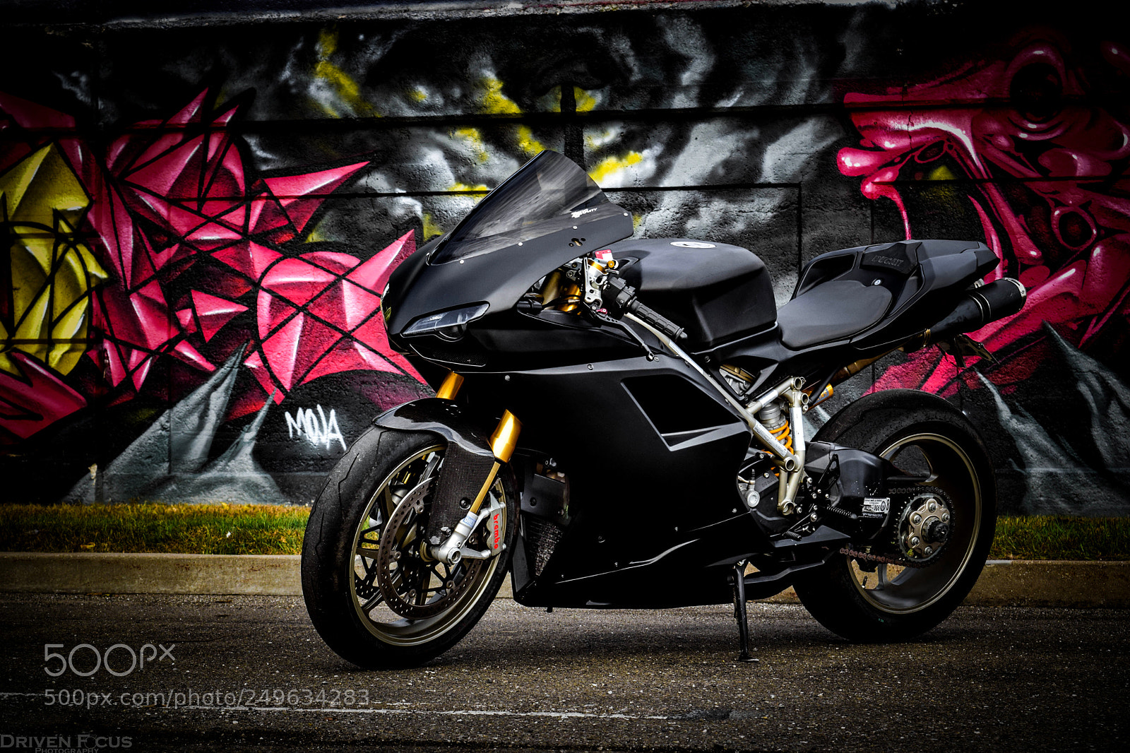 Nikon D5300 sample photo. Ducati graffiti photography