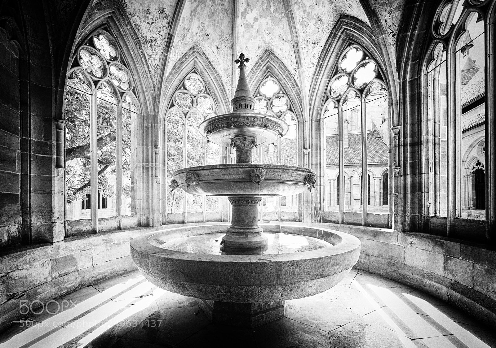 Nikon D800 sample photo. Fountain house monastery maulbronn photography