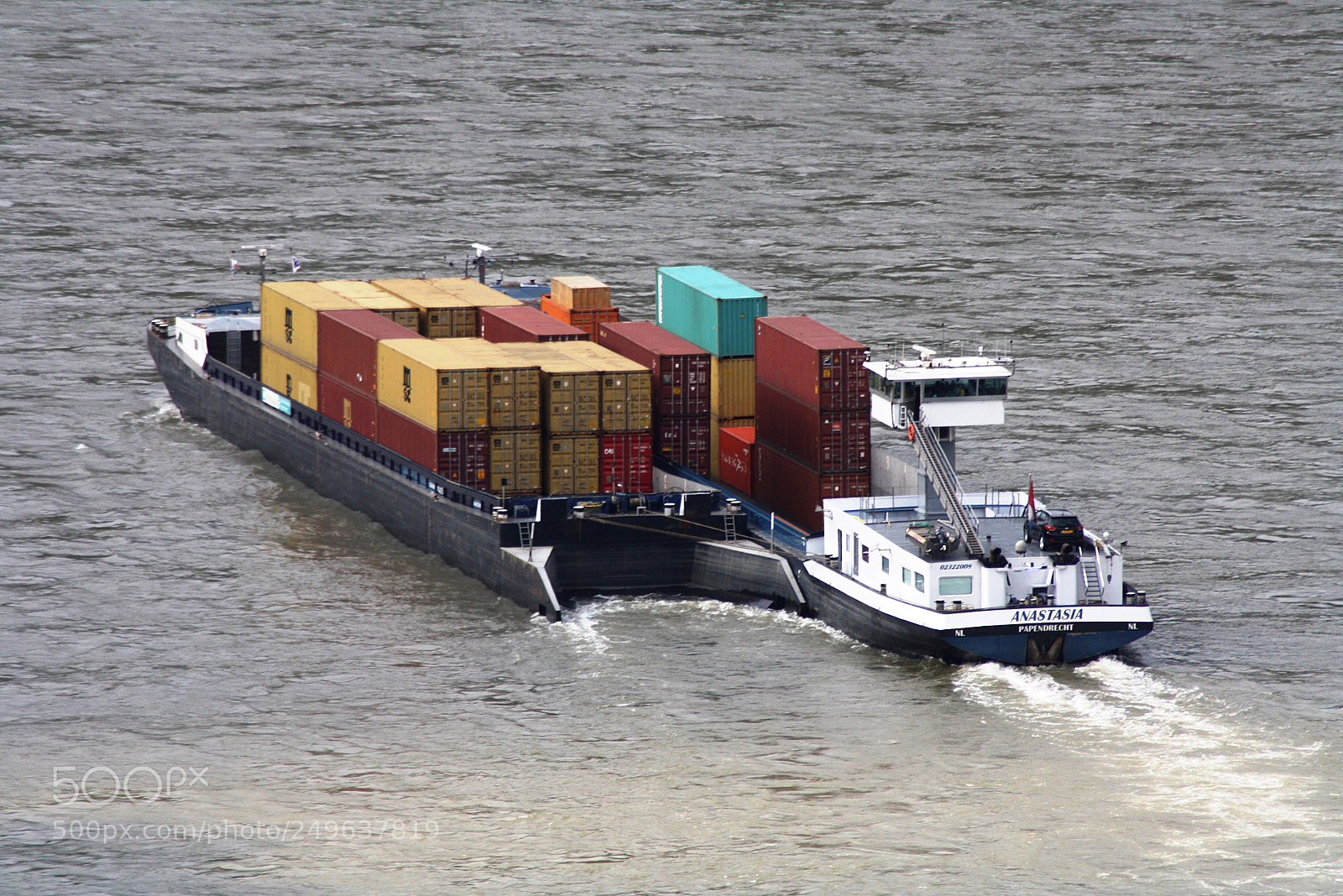 Canon EOS 1000D (EOS Digital Rebel XS / EOS Kiss F) sample photo. Container auf dem rhein photography