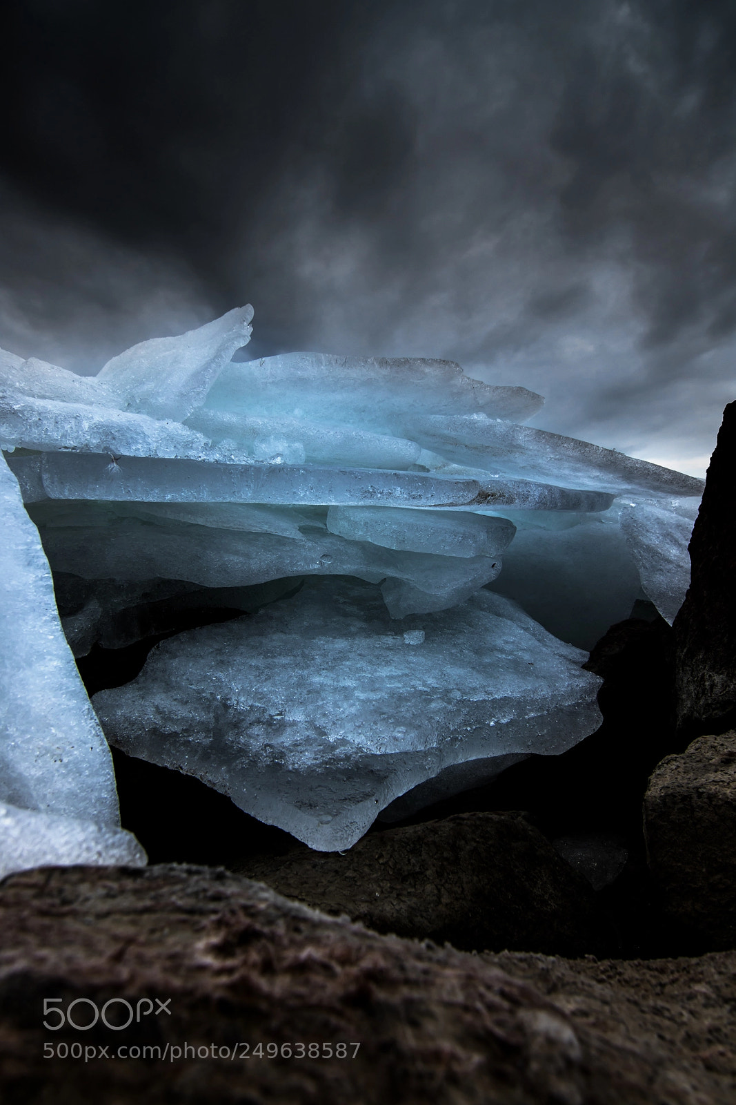 Canon EOS 80D sample photo. Stacked ice photography
