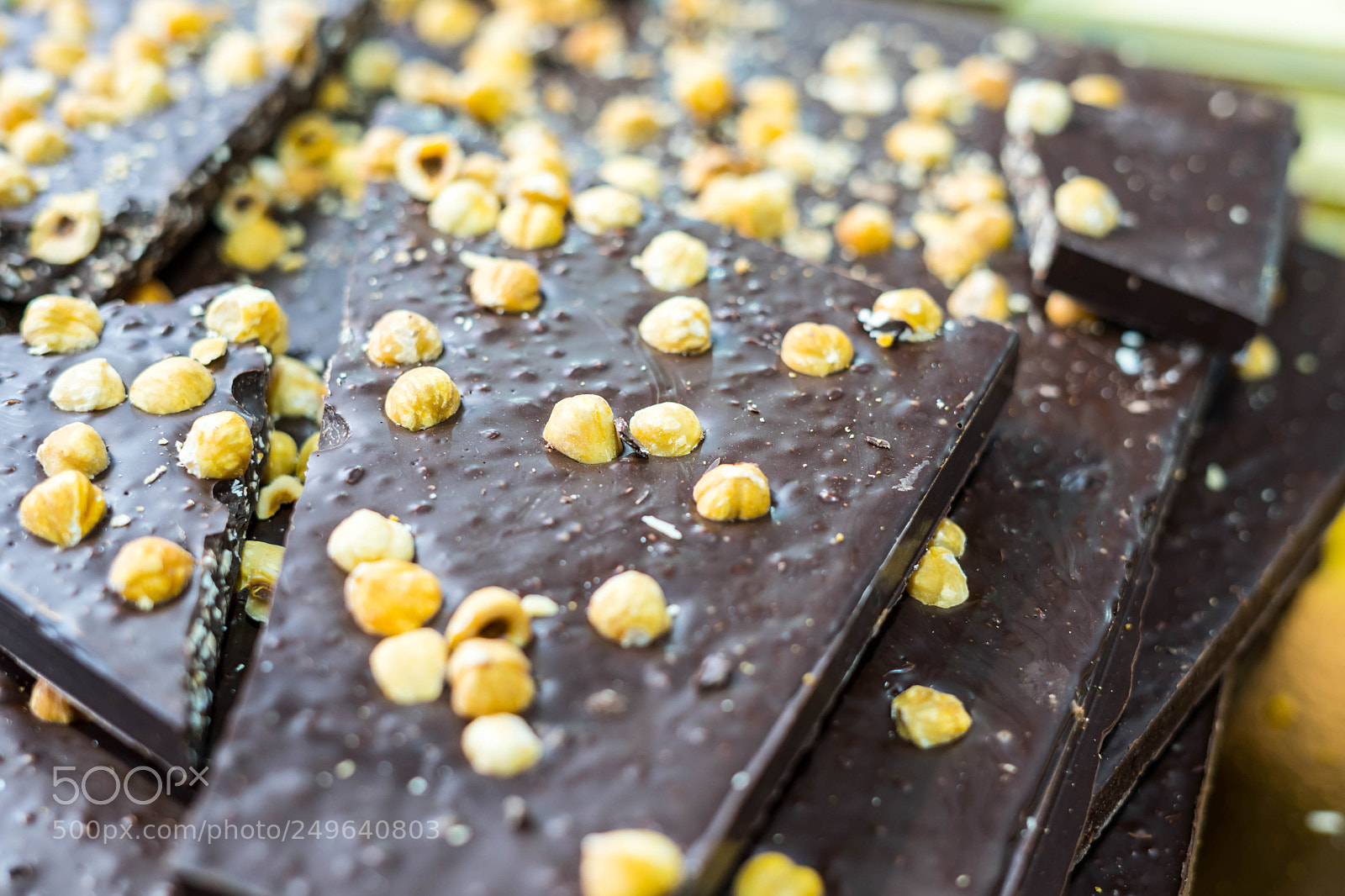 Sony a7 sample photo. Dark chocolate with nuts photography