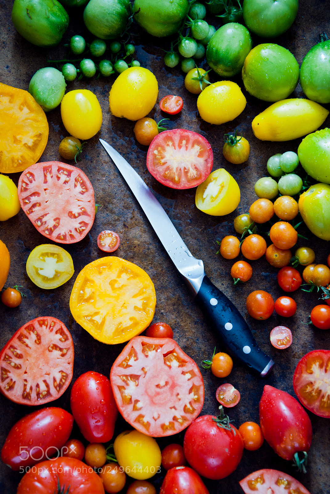 Nikon D3000 sample photo. Fresh organic tomatoes photography