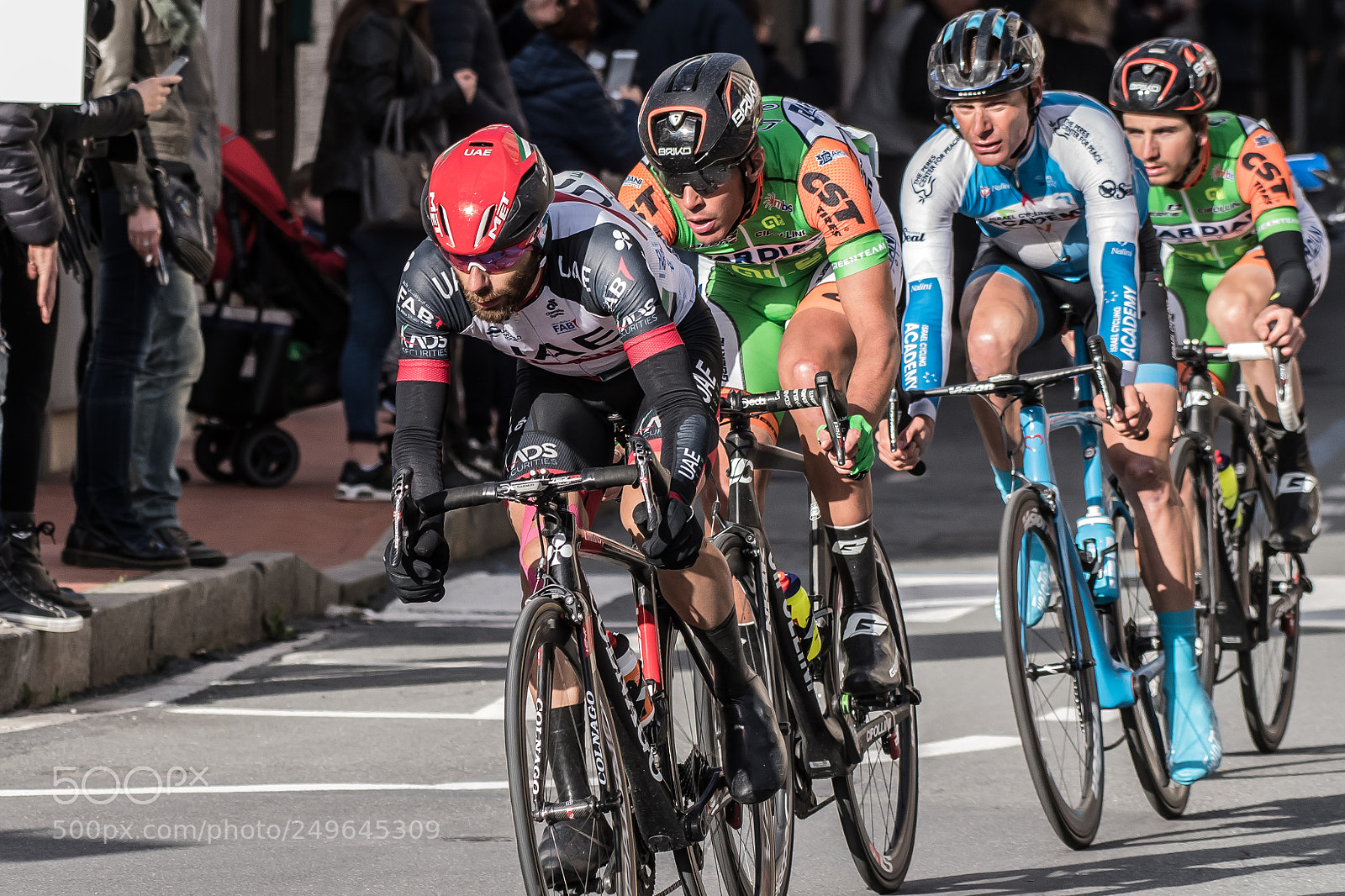 Nikon D500 sample photo. Milano-sanremo 2018 quartetto di testa photography