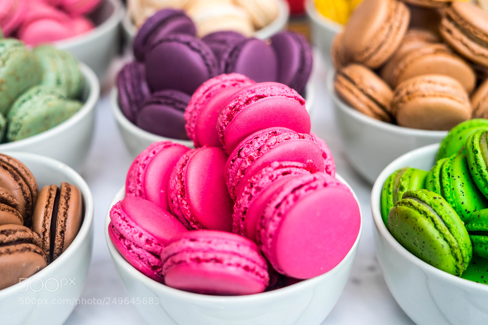 Sony a7 sample photo. Pink macaroons photography