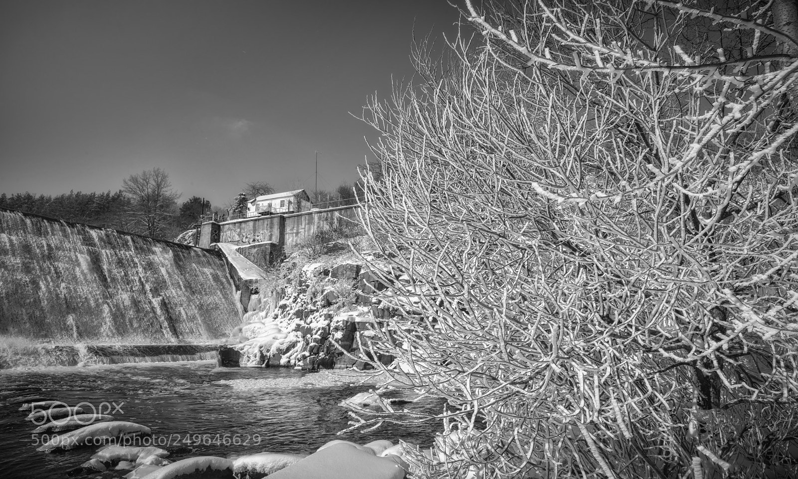 Nikon D800E sample photo. Dam photography