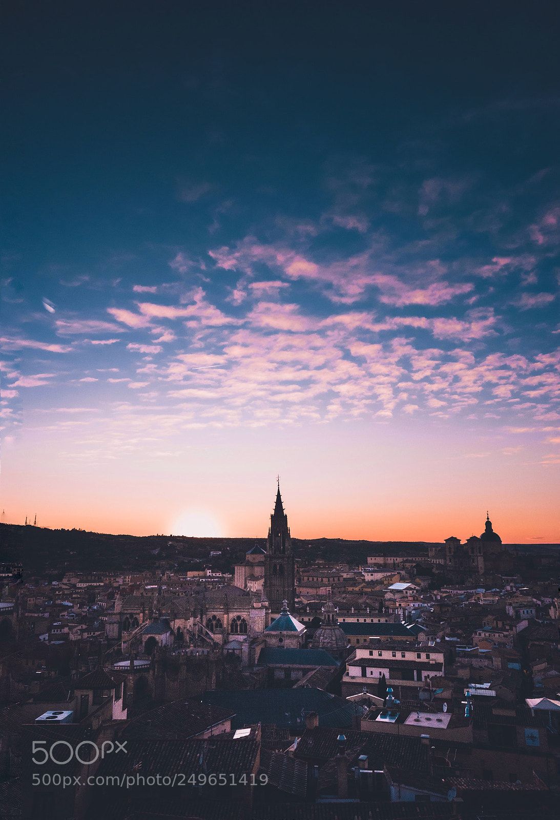 Samsung NX500 sample photo. Sunset over toledo, spain photography