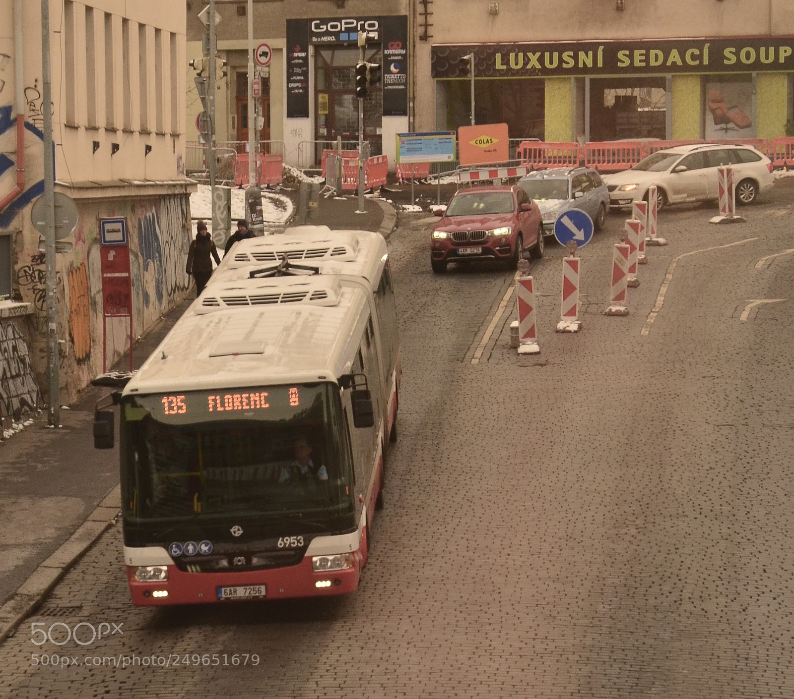 Nikon D5100 sample photo. Bus departure from stop photography
