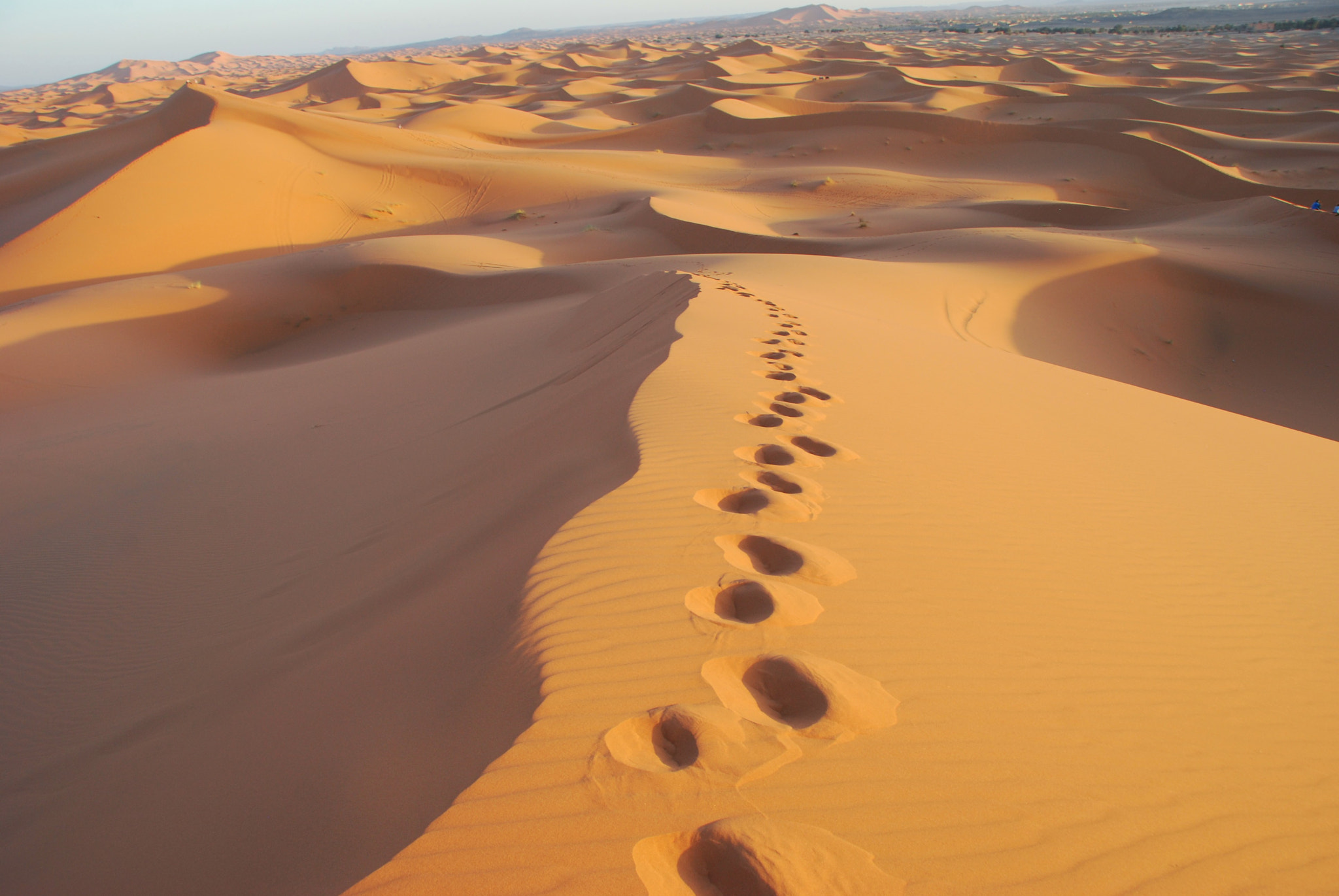Nikon D80 sample photo. Footprints on the sand photography