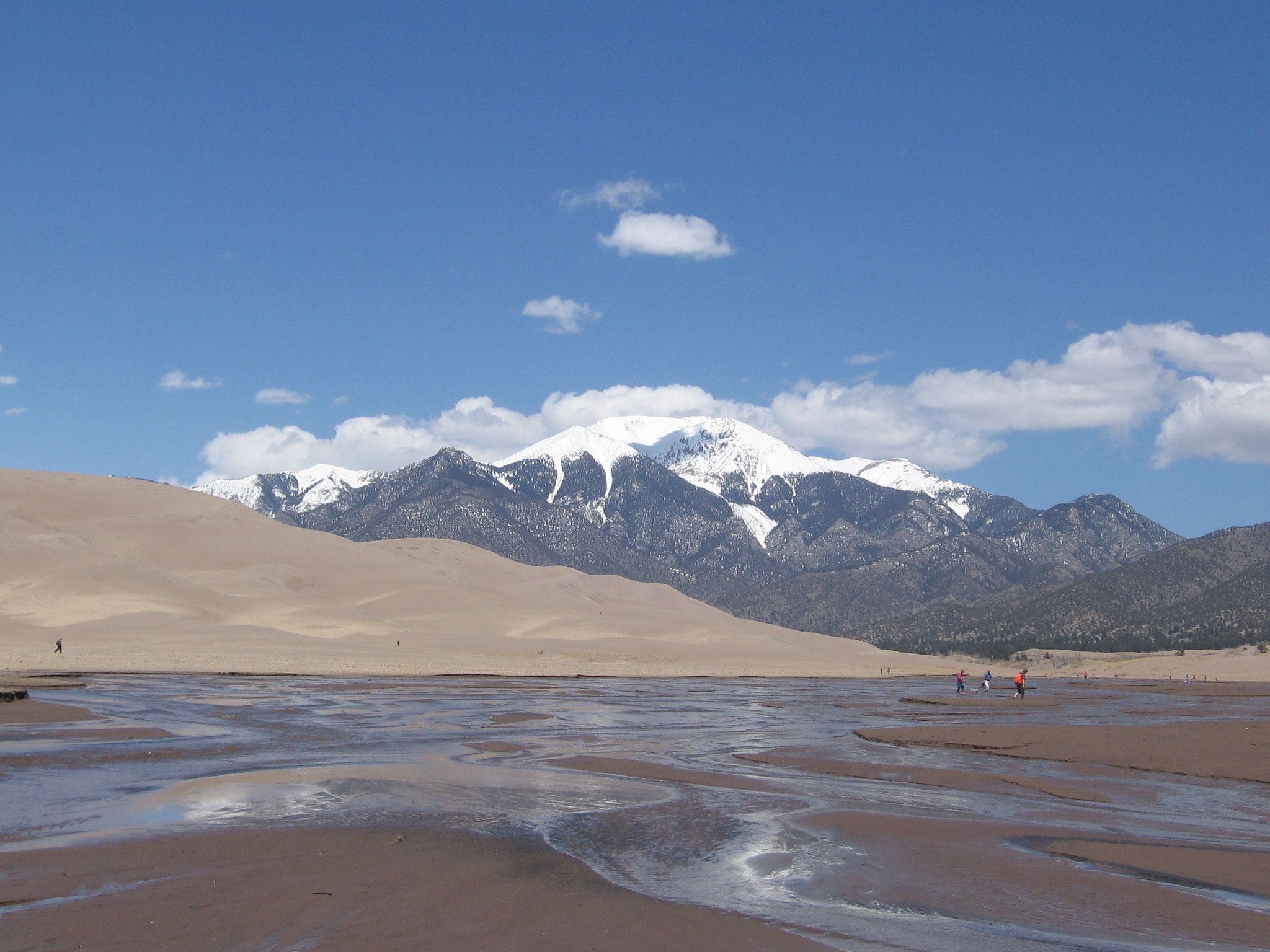 Canon POWERSHOT A520 sample photo. Springtime at sand dunes national park photography