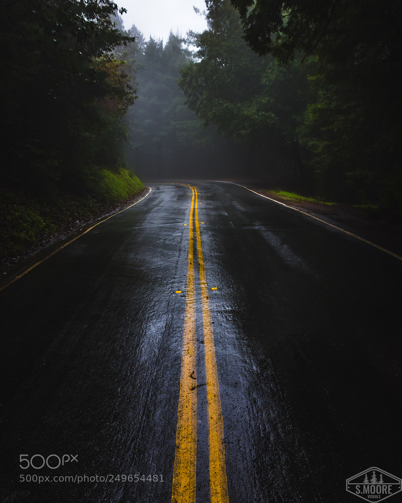 Nikon D7200 sample photo. Wet moody roads photography