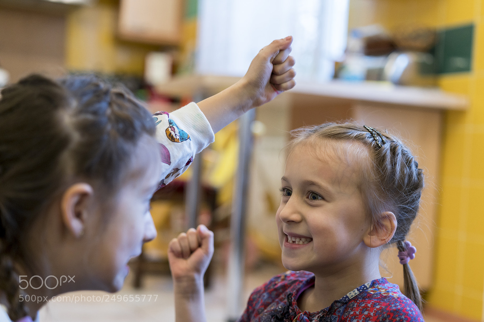 Sony a7R II sample photo. Two little girls fighting photography