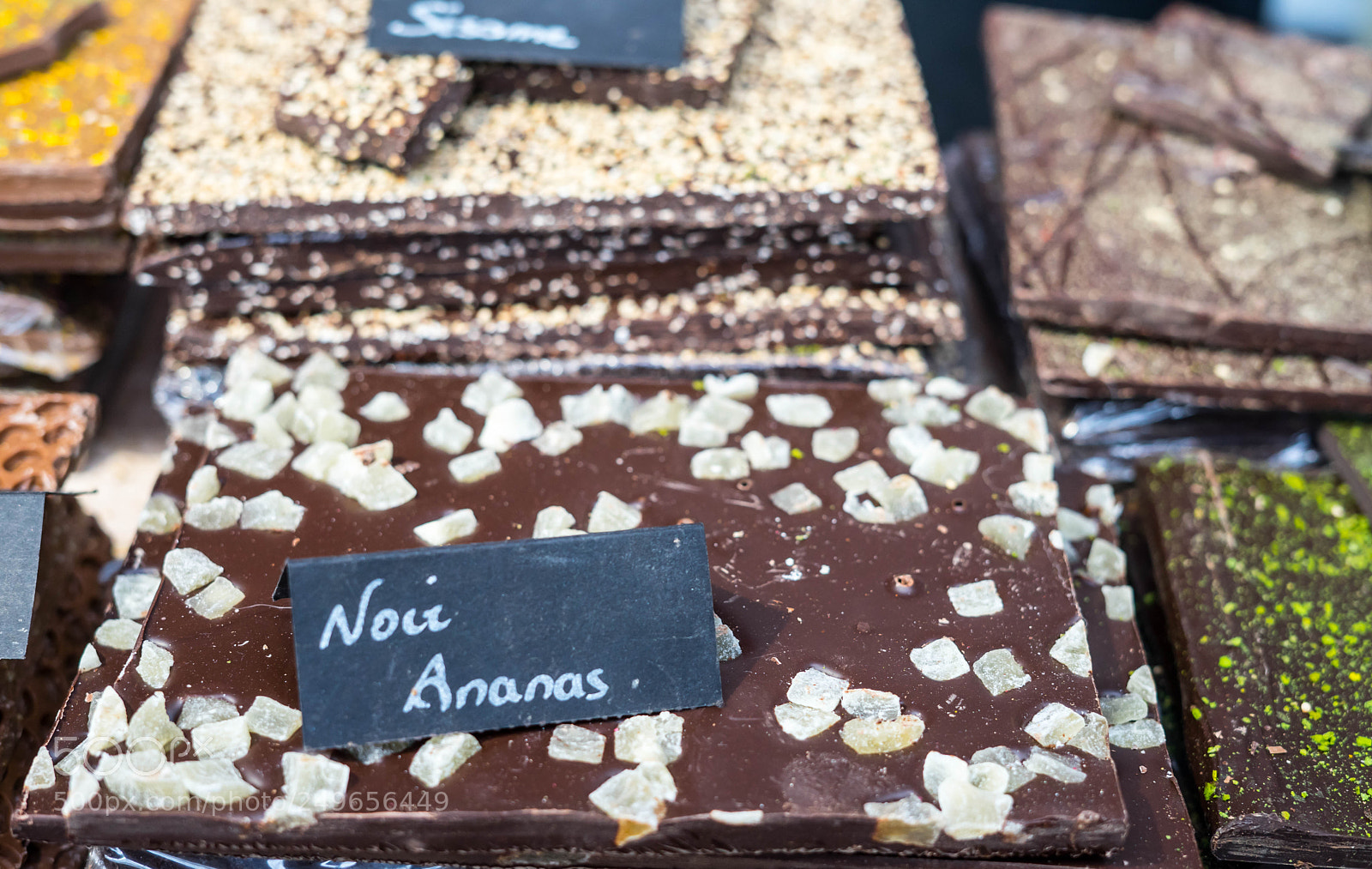 Sony a7 sample photo. Dark chocolate with pineapple photography