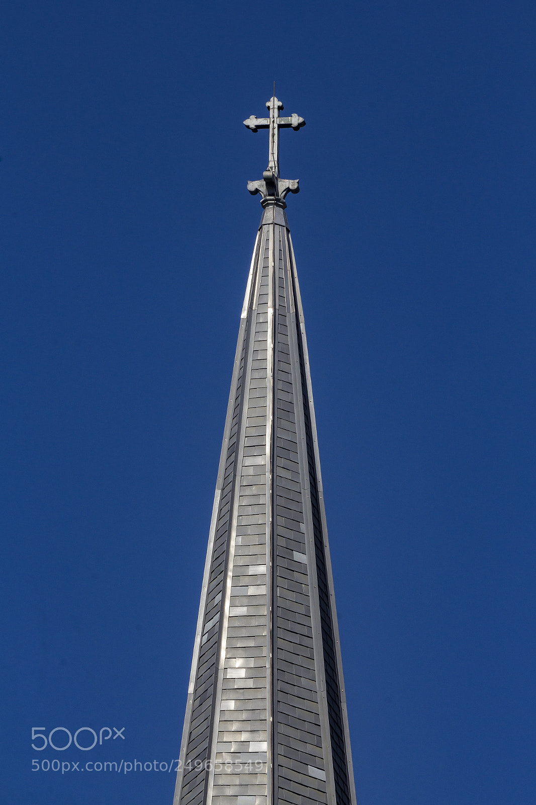 Canon EOS 60D sample photo. Church steeple and cross photography