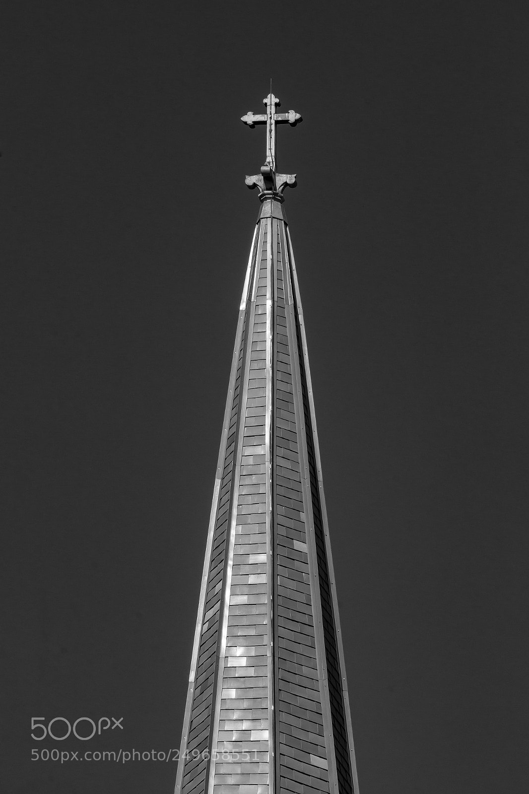 Canon EOS 60D sample photo. Church steeple and cross photography