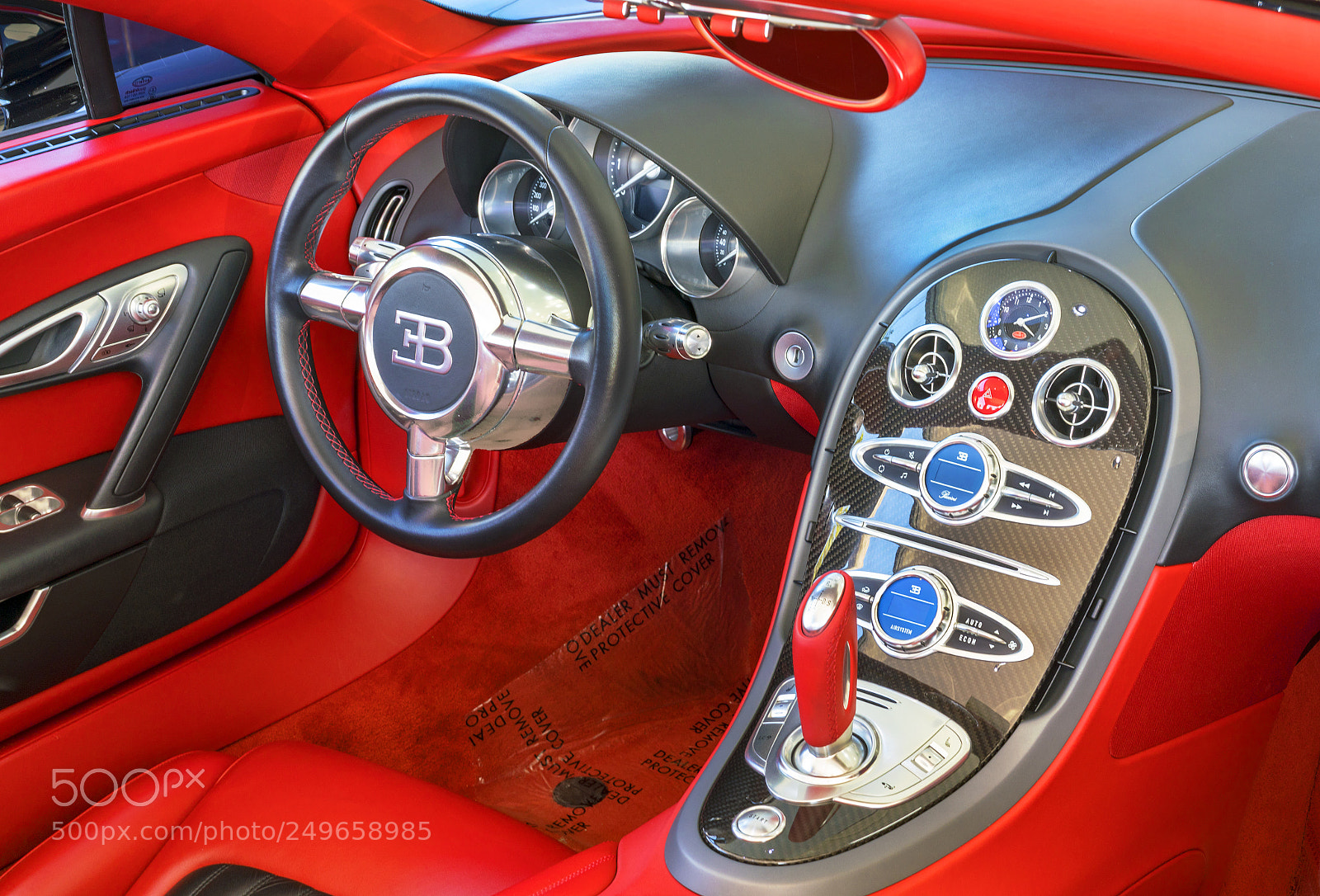 Sony a7R III sample photo. Bugatti veyron interior photography