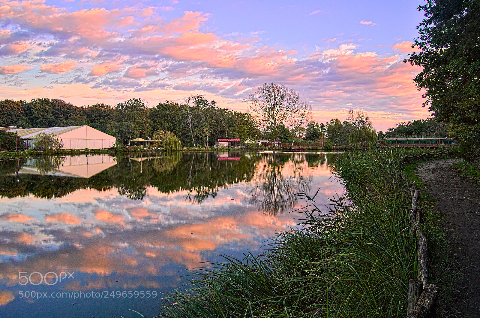 Pentax K-50 sample photo. Sundown at wee loch photography