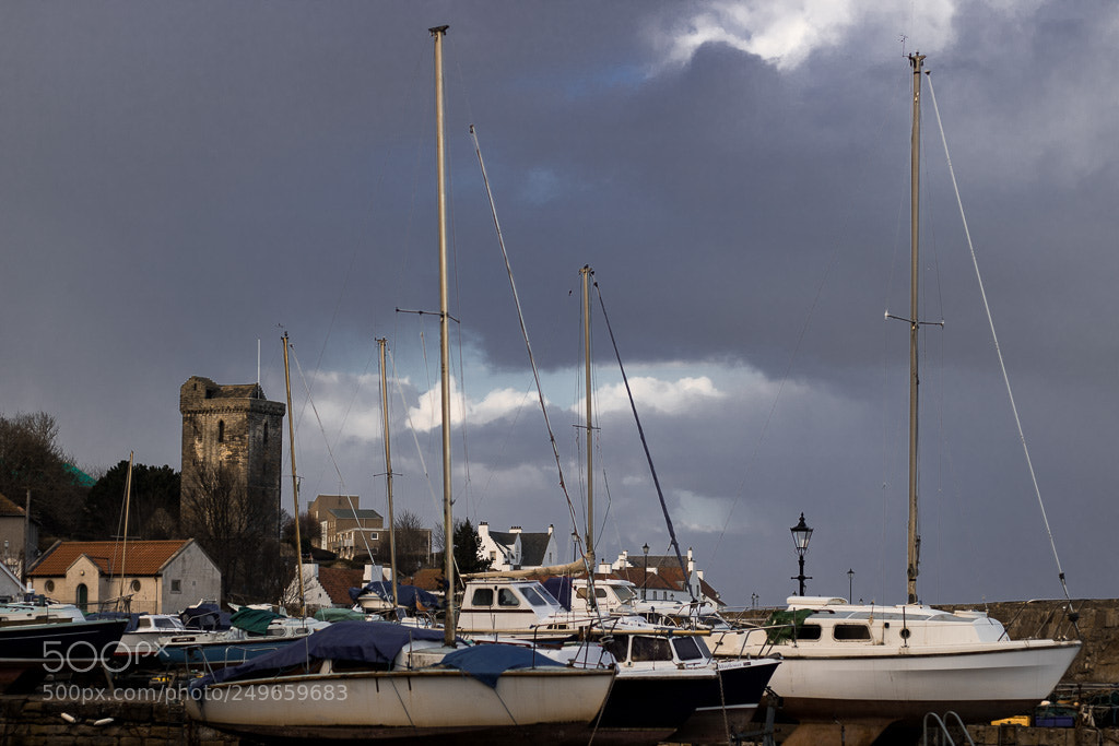 Canon EOS 760D (EOS Rebel T6s / EOS 8000D) sample photo. Boats at dysart photography