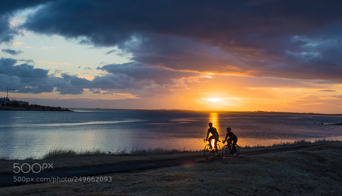 Nikon D610 sample photo. Bicycle ride at sunset photography