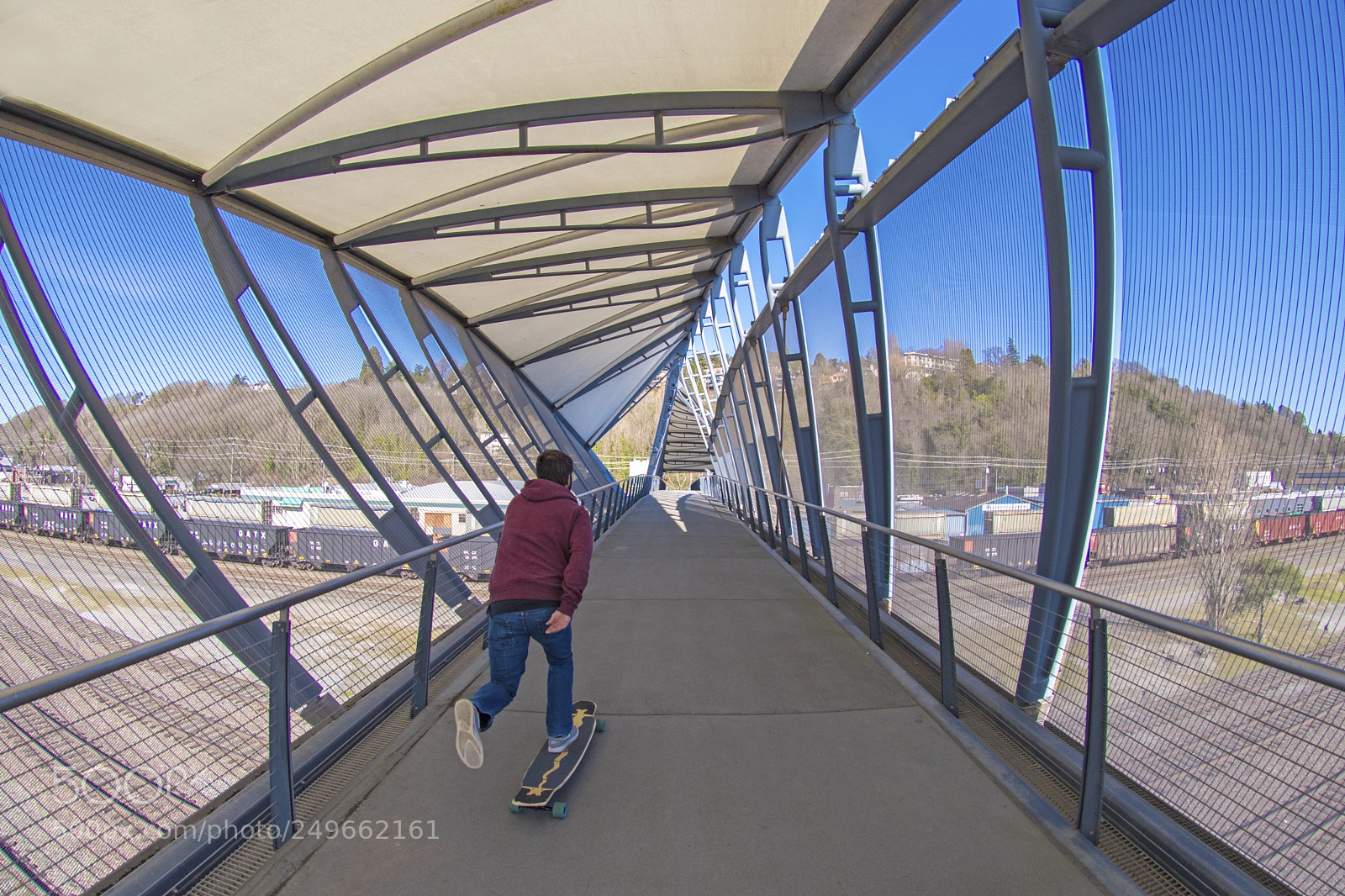 Nikon D500 sample photo. Spring longboarding in seattle photography