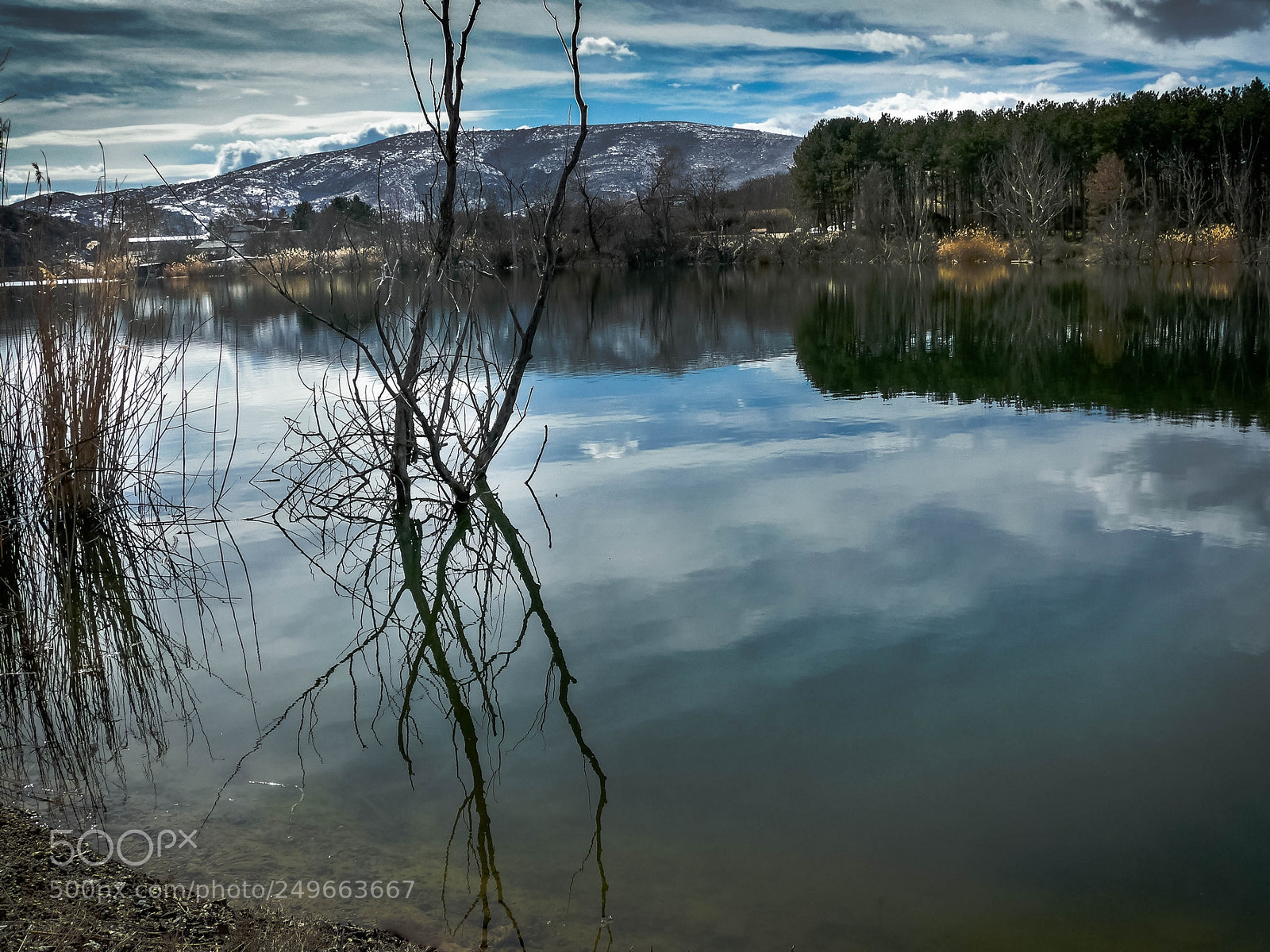 Panasonic DMC-FZ50 sample photo. Lake reflect photography