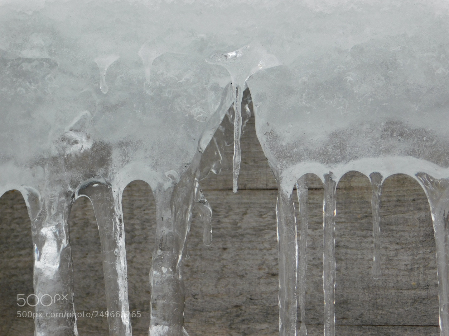 Nikon Coolpix B500 sample photo. Ice on the barn photography