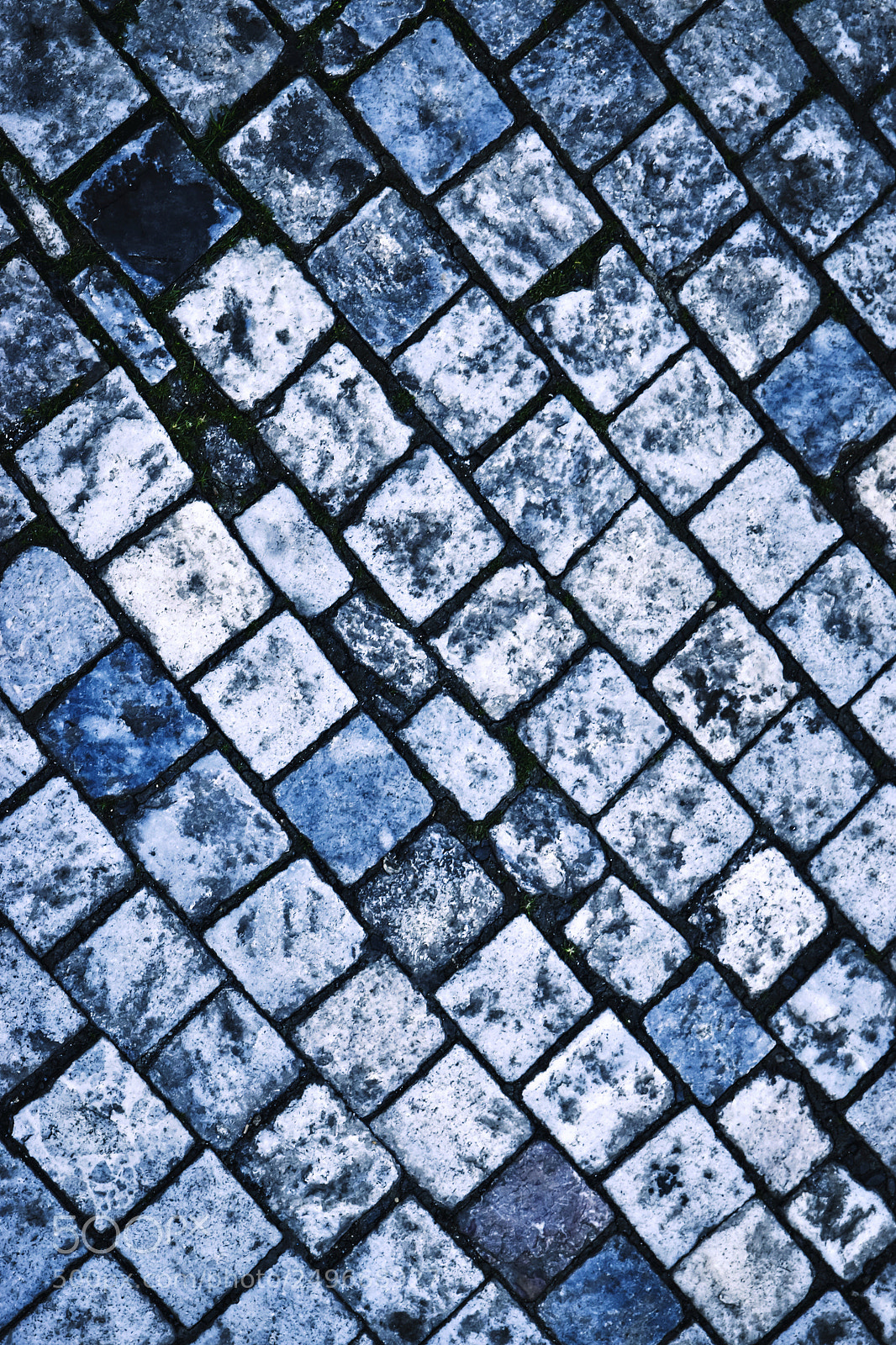 Nikon D5500 sample photo. Blue colored stone paving photography