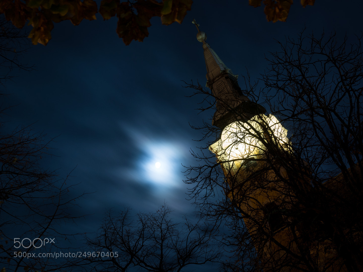 Nikon D7100 sample photo. Bell tower vs moonlight photography