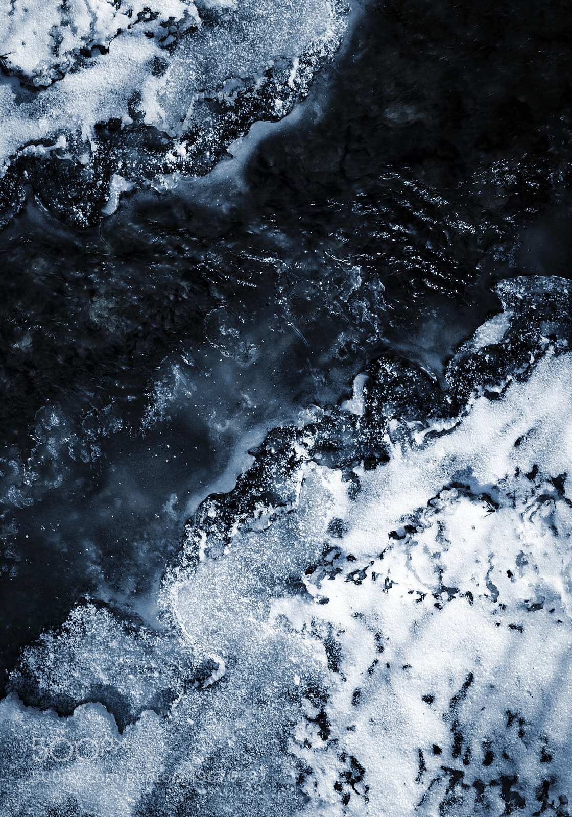 Nikon D5500 sample photo. Ice on the dark photography