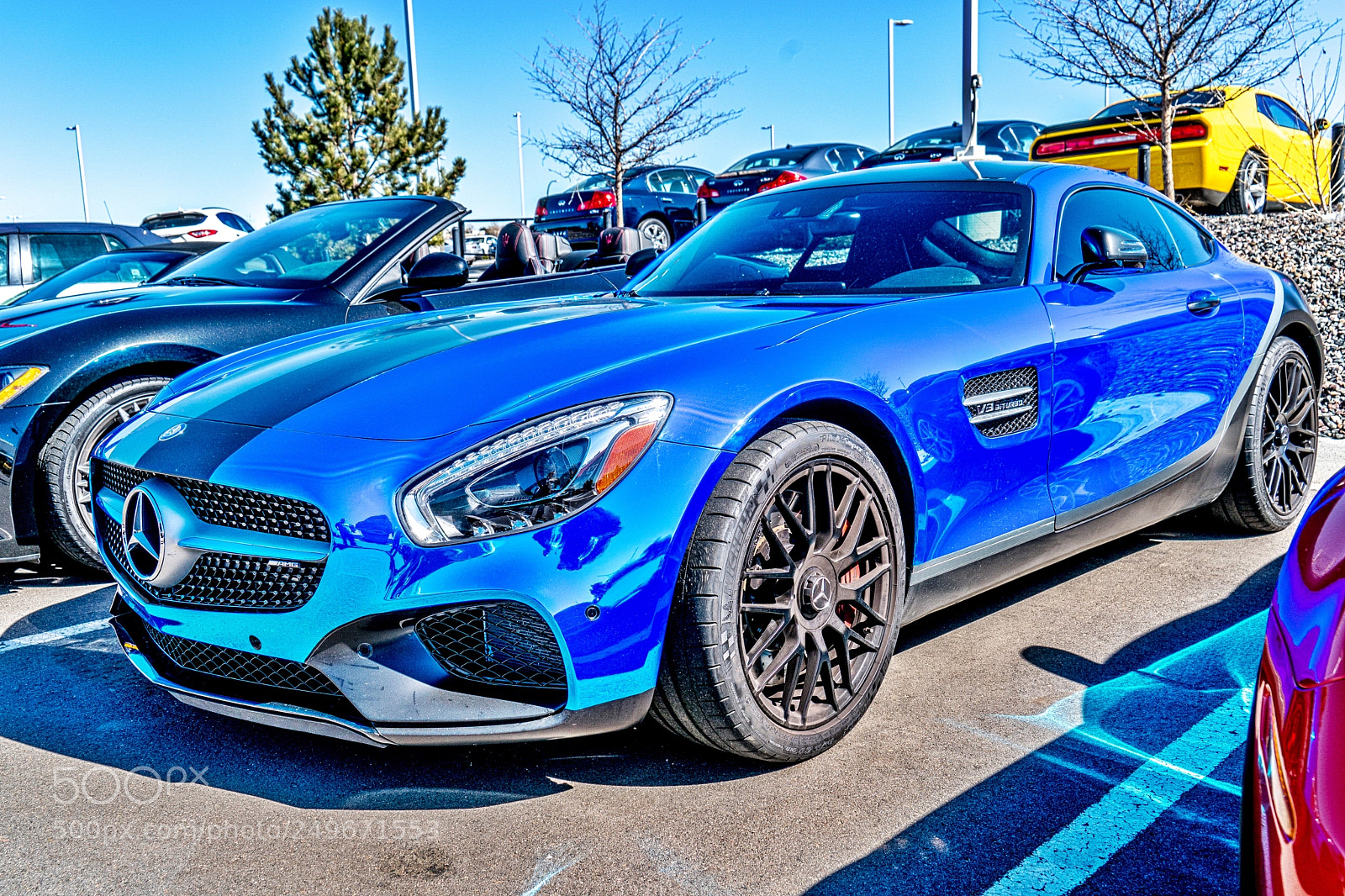 Sony a9 sample photo. Blue benz photography