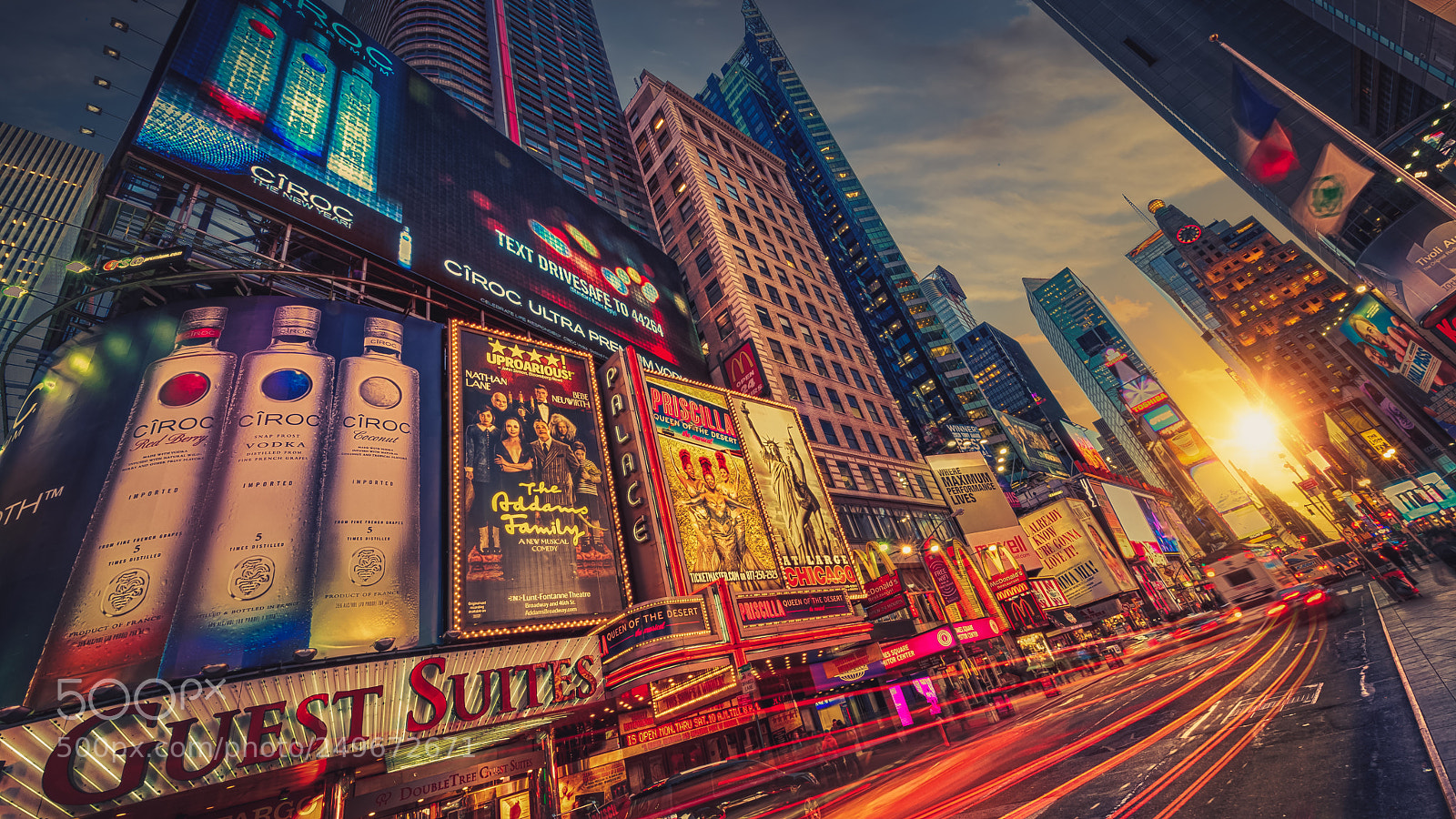 Nikon D3S sample photo. Times square traffic photography