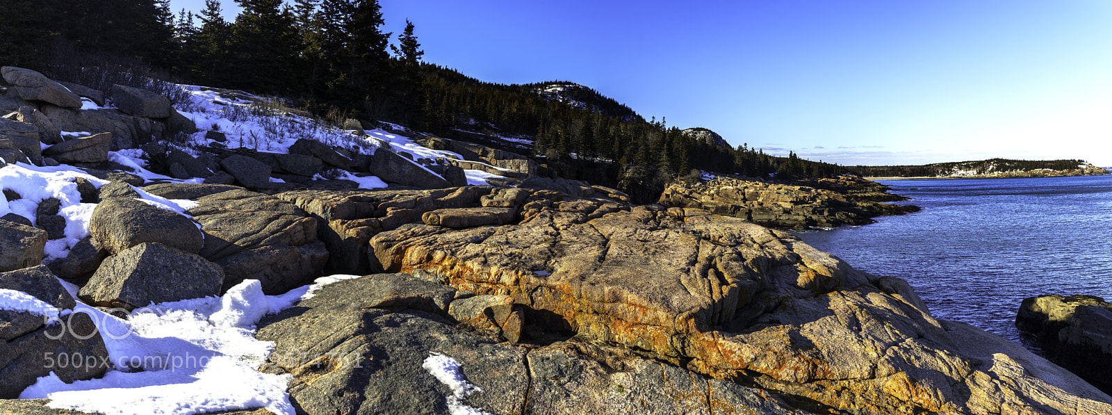 Canon EOS M6 sample photo. Winter in acadia national photography
