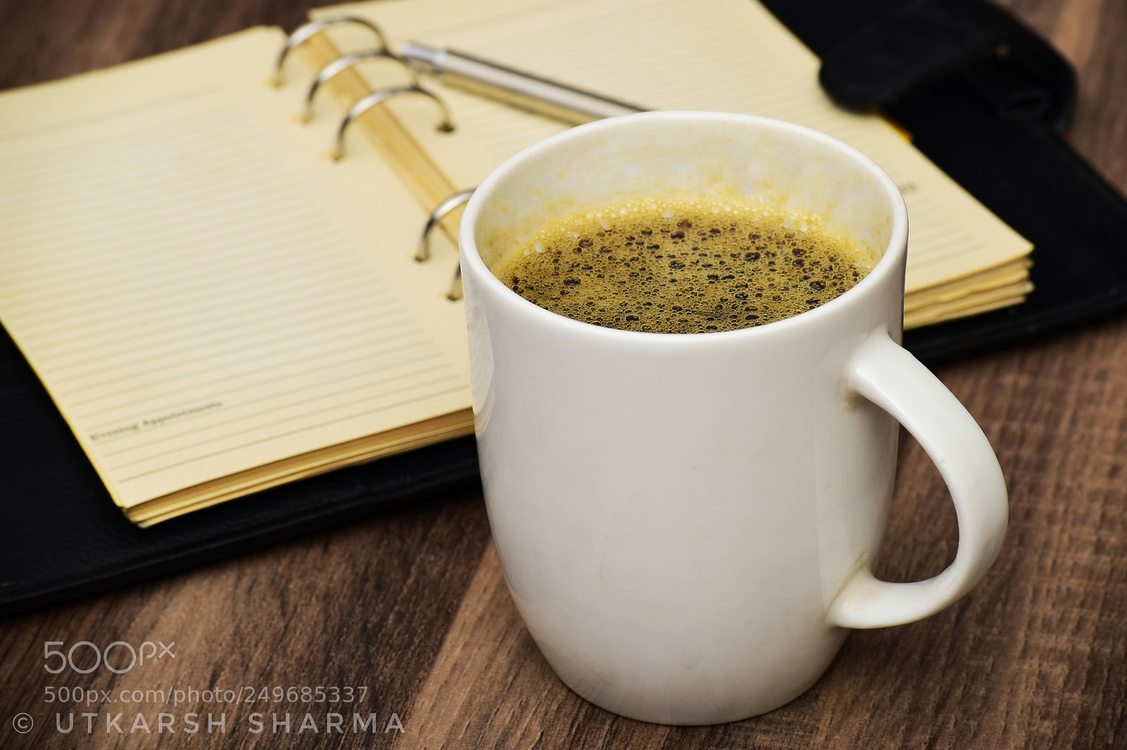 Nikon D5500 sample photo. Black coffee on office photography