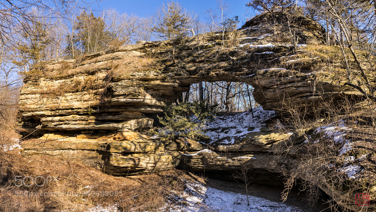 Sony a7 sample photo. Natural bridge panorama photography