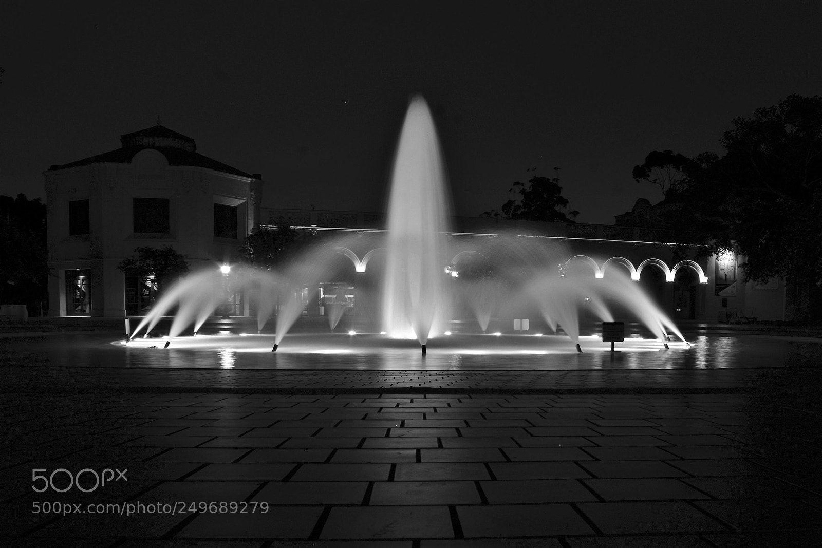 Pentax K-70 sample photo. Balboa park at night photography
